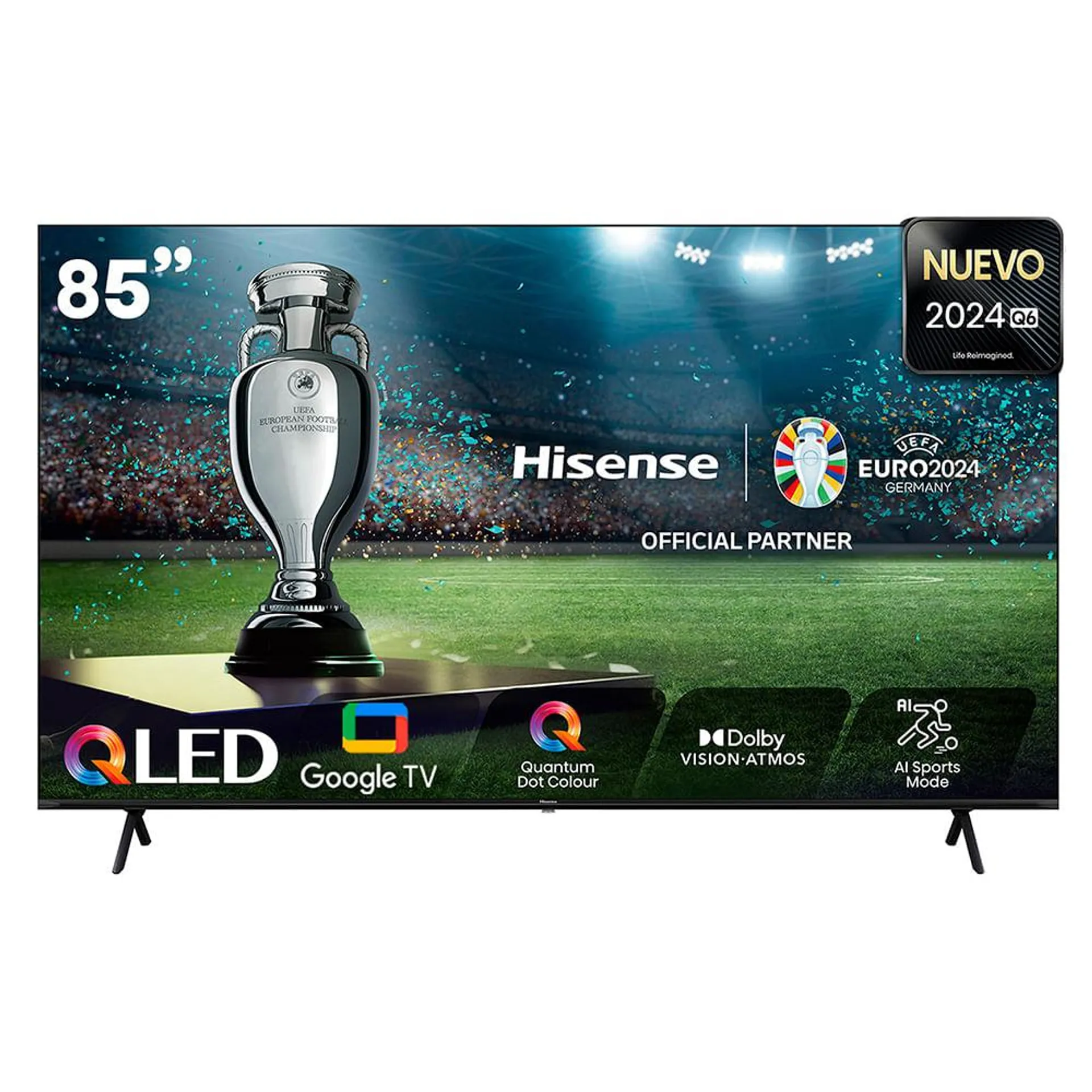 Televisor Hisense Qled Uhd 4K 85" Google