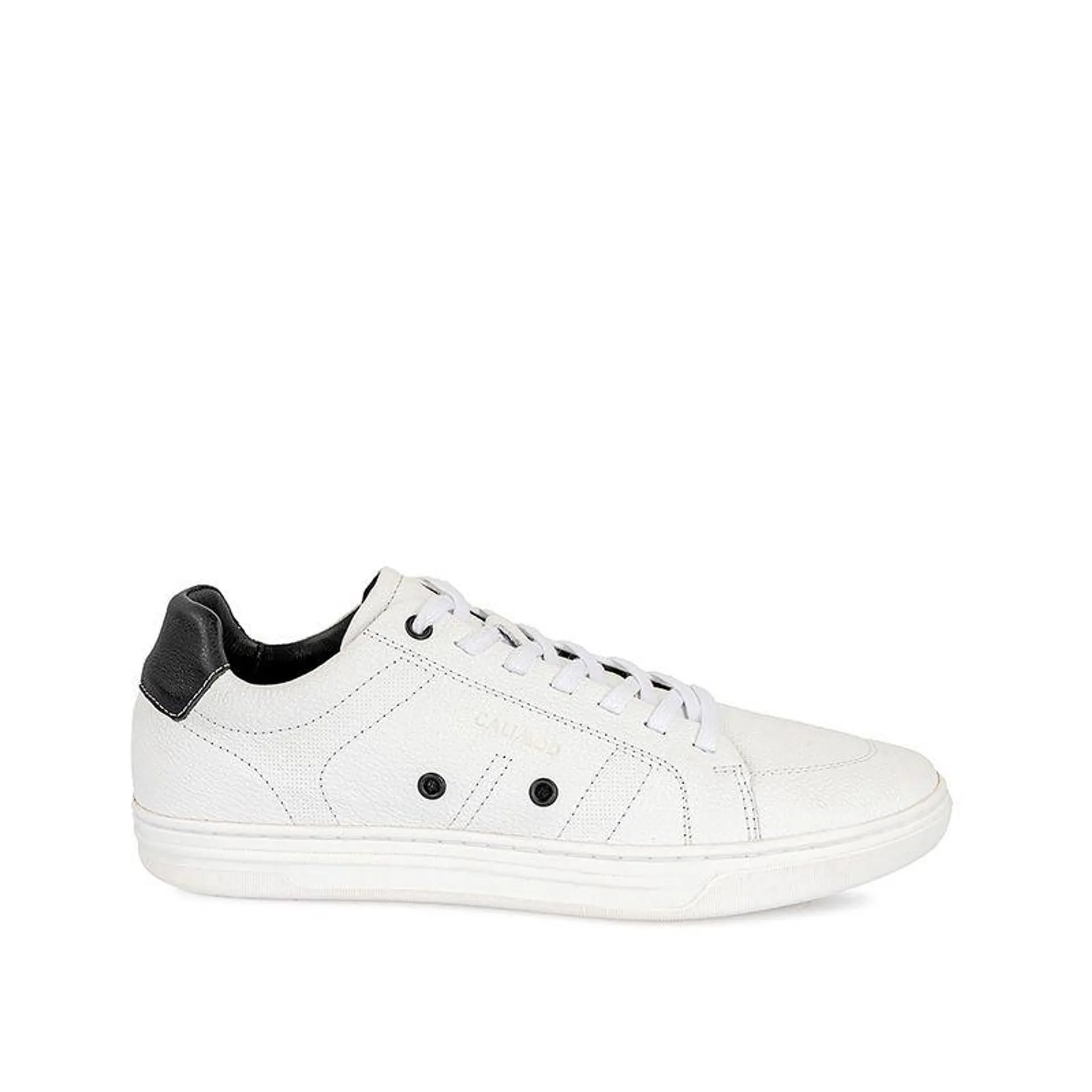 Zapatilla Casual UEY-013 Blanco Calimod Cuero