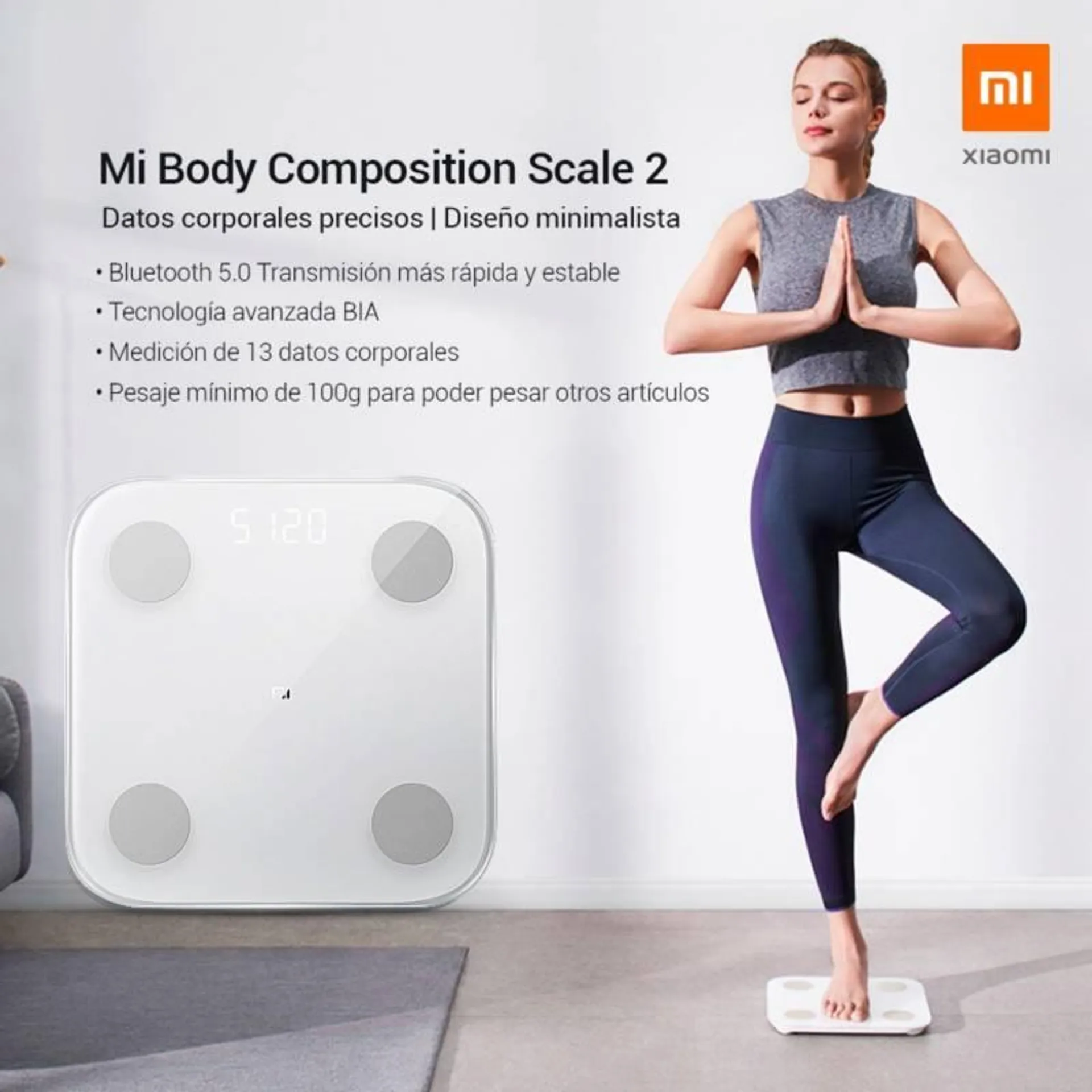 Balanza Xiaomi Mi Smart body Composition Scale 2- blanco