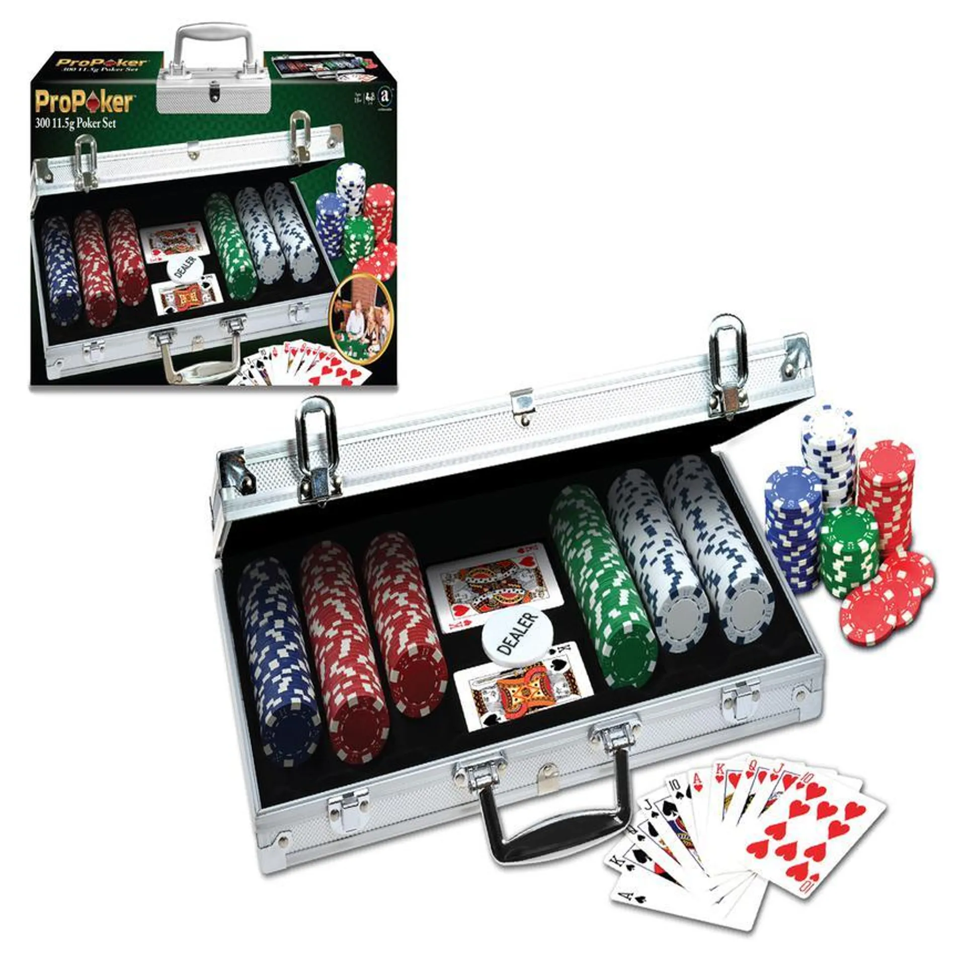 Set Maletín Pro Poker 300 Estuche Aluminio