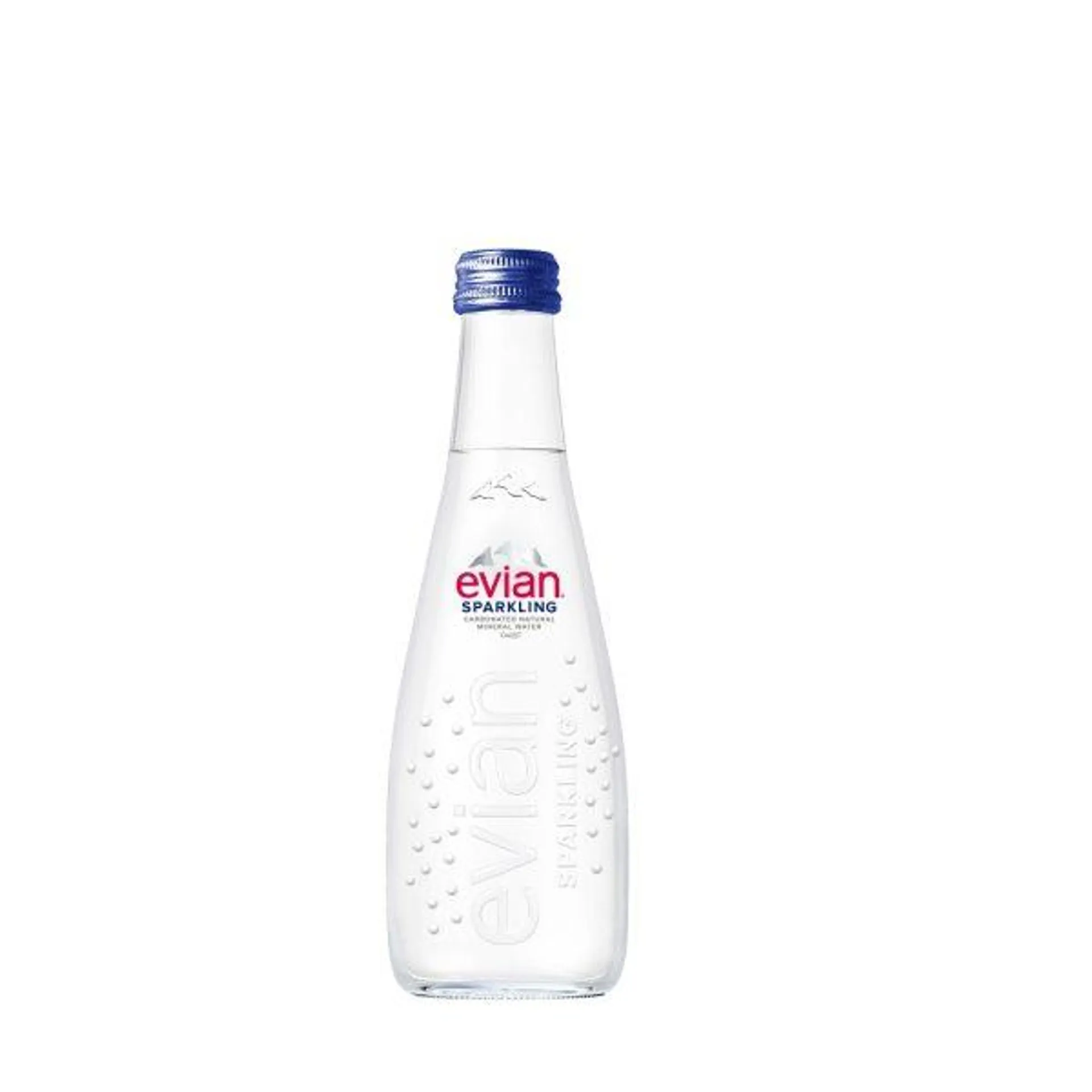 Agua Mineral Evian con Gas Sparkling 330 ML.