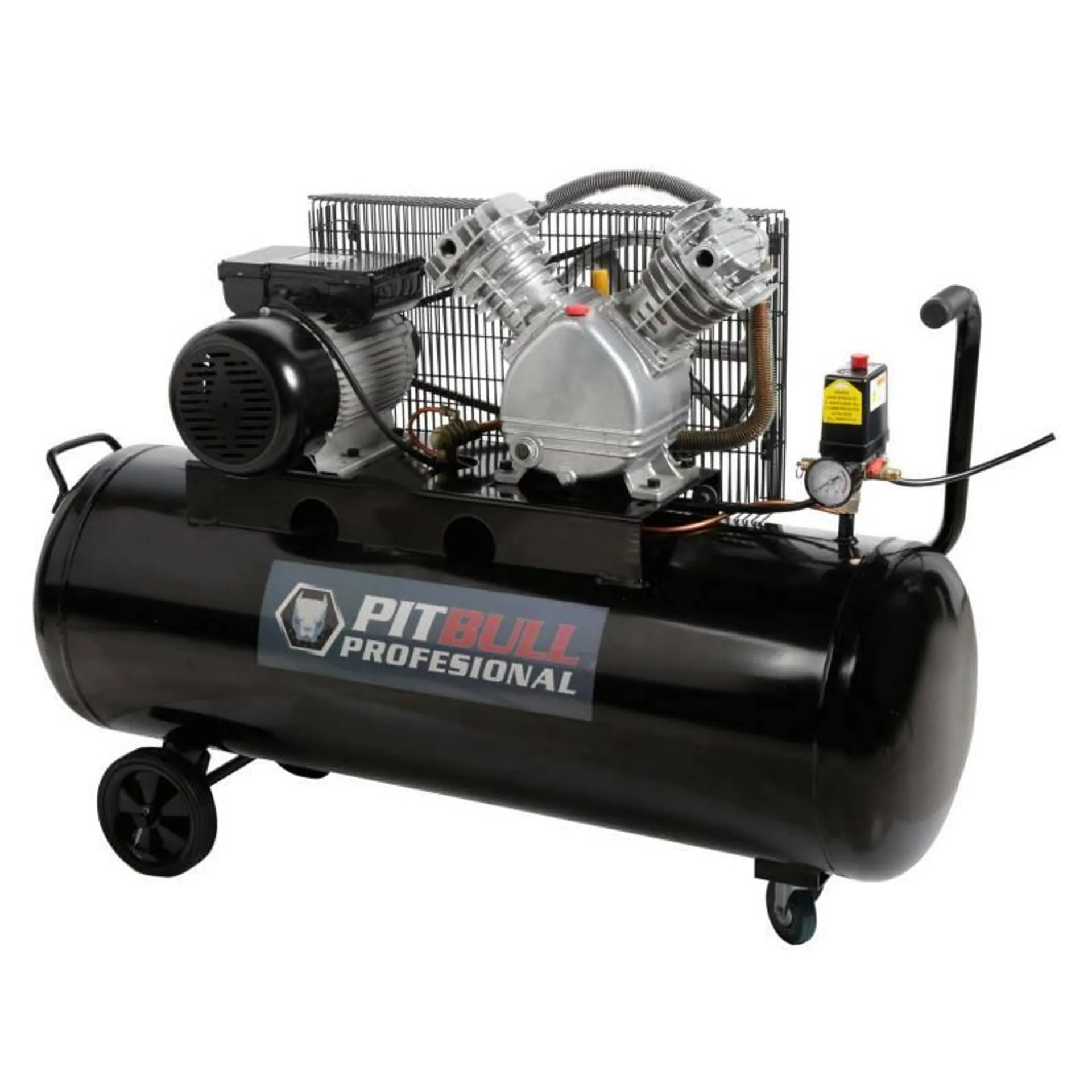 Compresor De Aire 3HP 100 Lt Pitbull Profesional