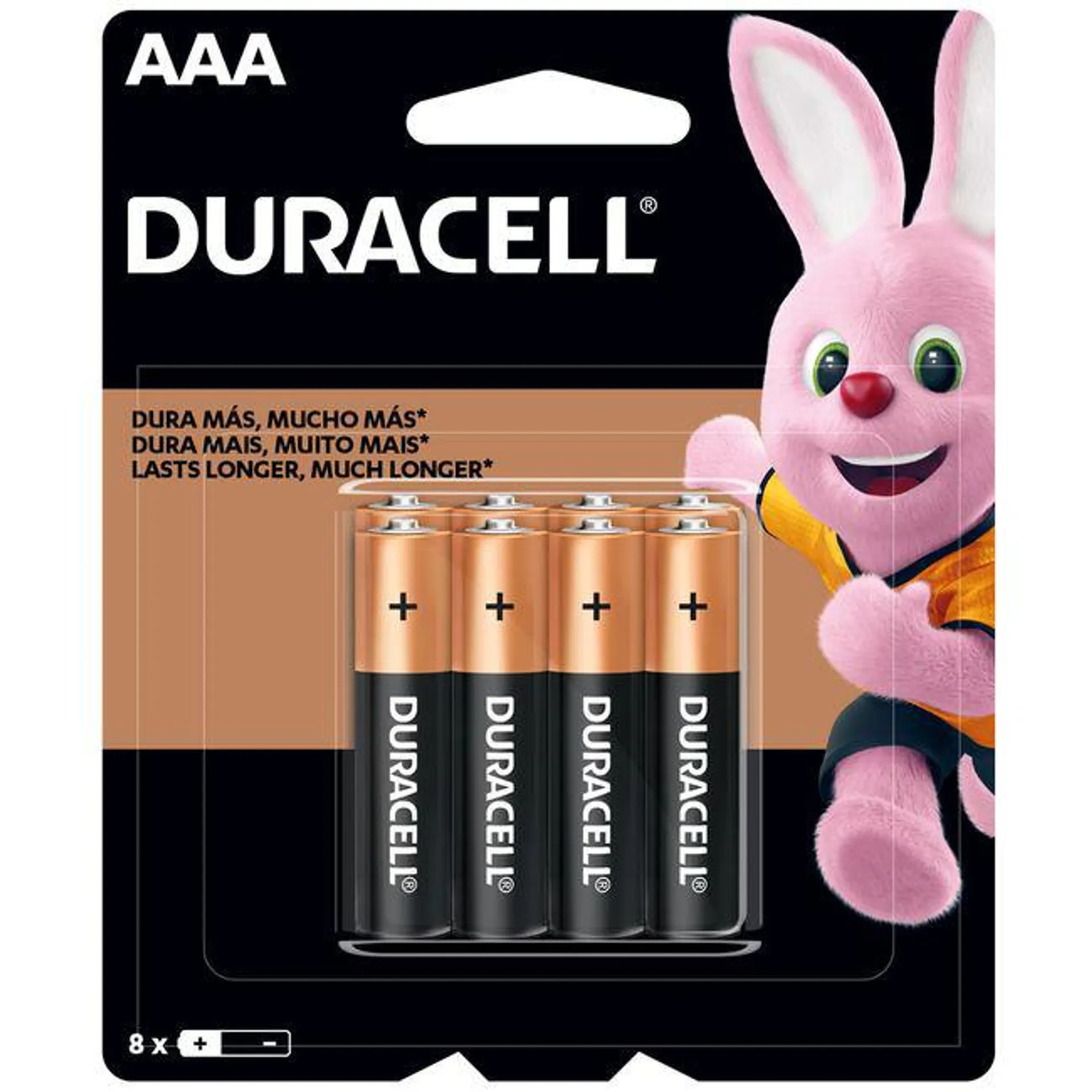 Pila Alcalina DURACELL AAA Paquete 8un