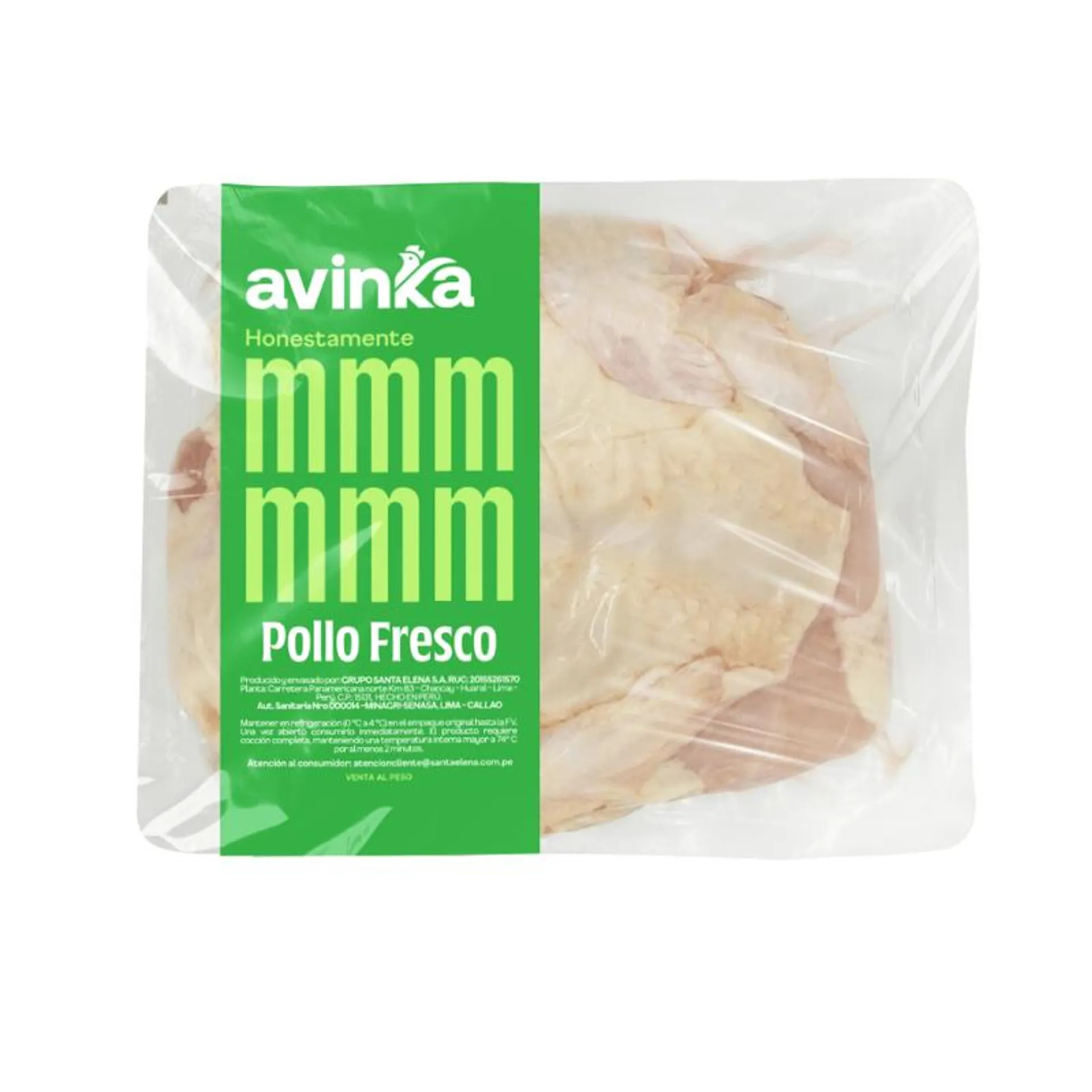 Pechuga + ala de pollo termoformado de 0.800 a 1.050 kg