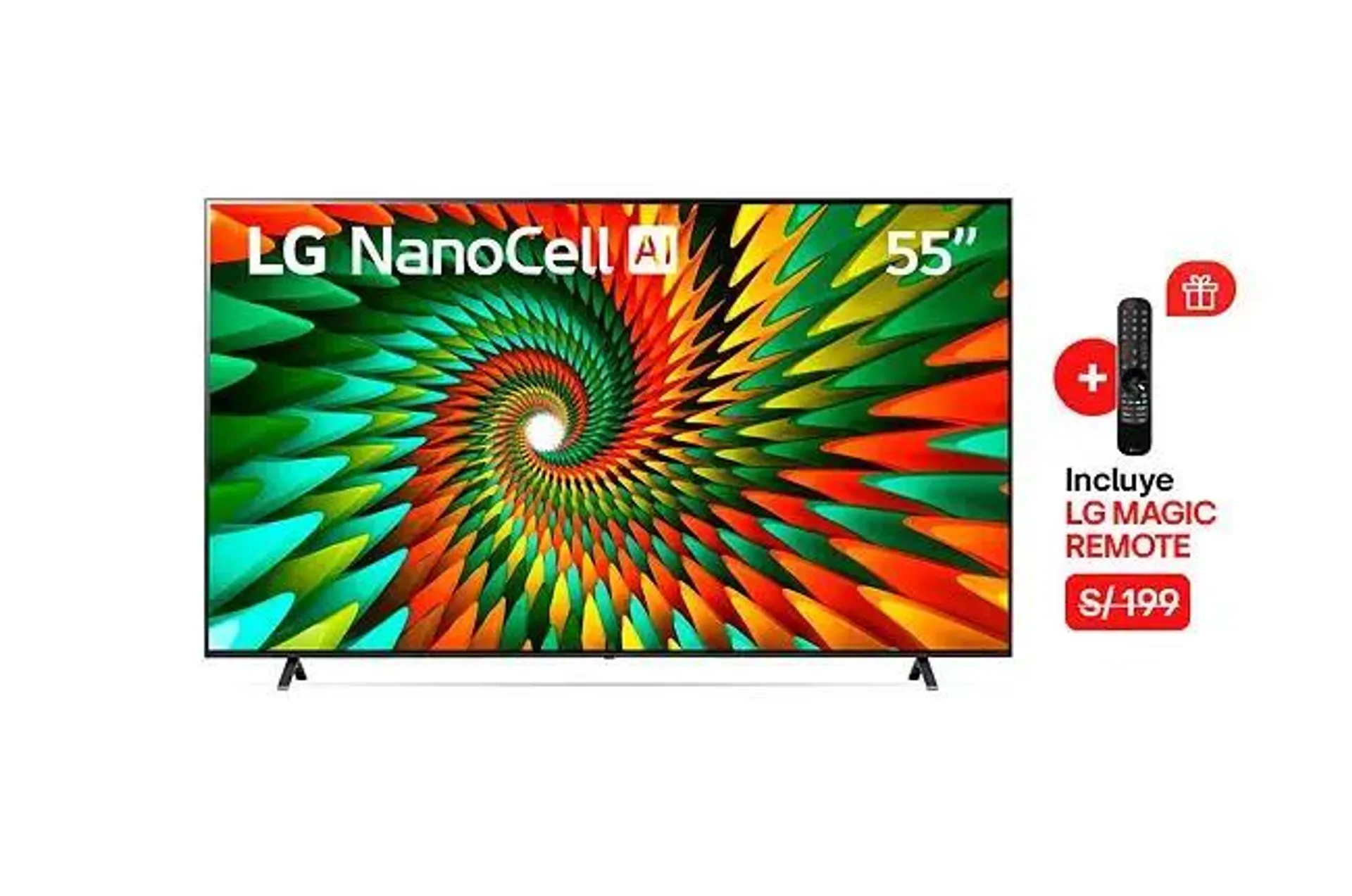 Televisor LG Smart TV 55" LED 4K Nanocell 55NANO77SRA