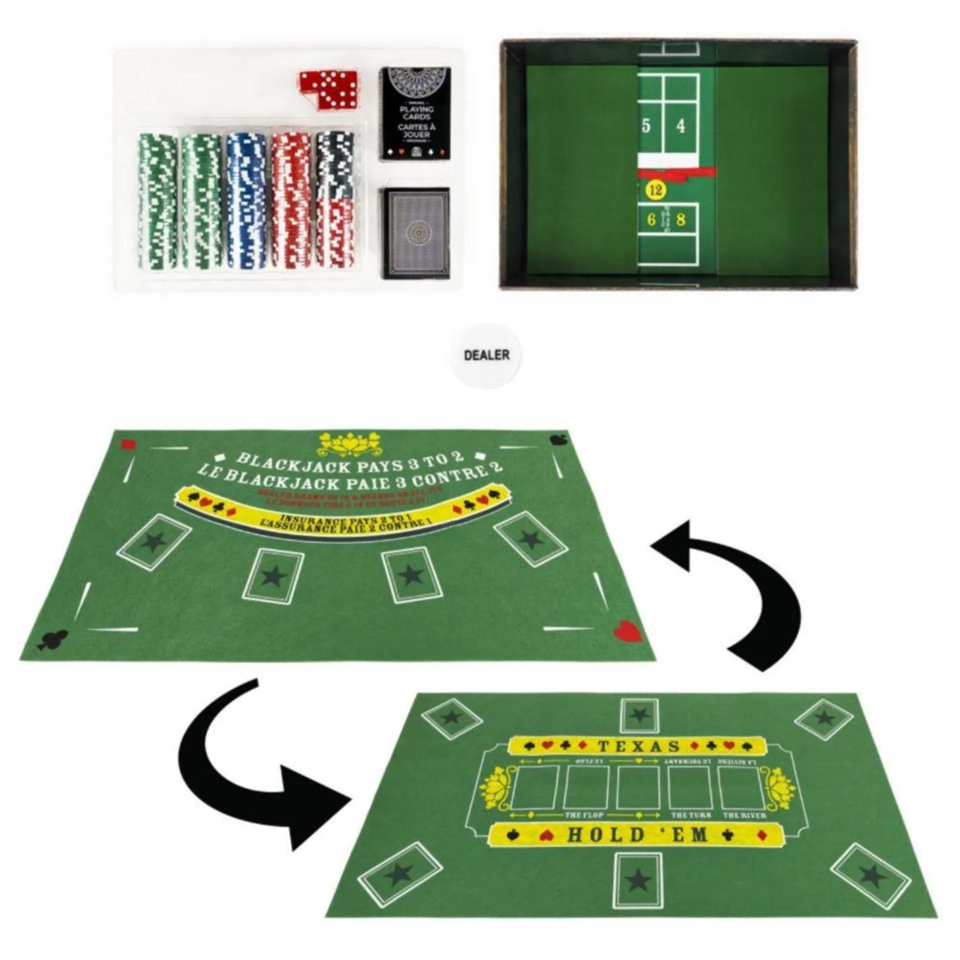 Set De Juego Spin Master Games Casino De Lujo 3 En 1