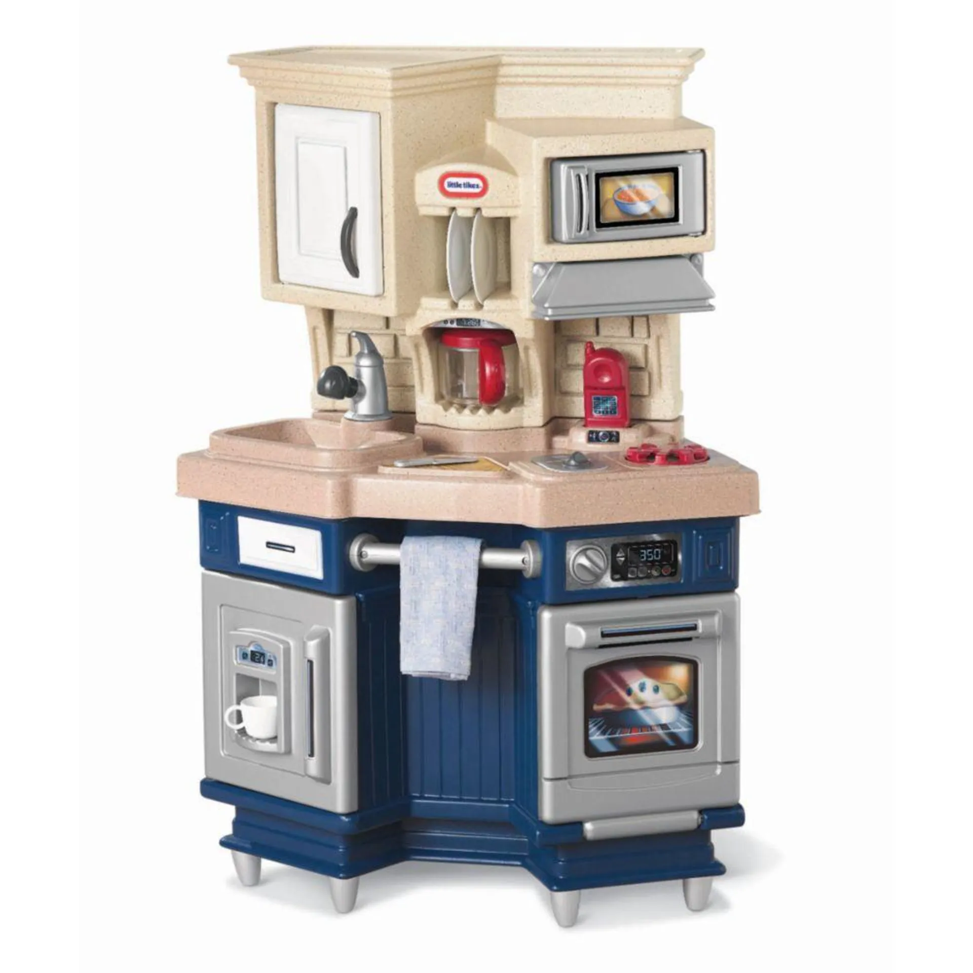 Cocina Para Niños Little Tikes Super Chef Kitchen Beige Con Azul