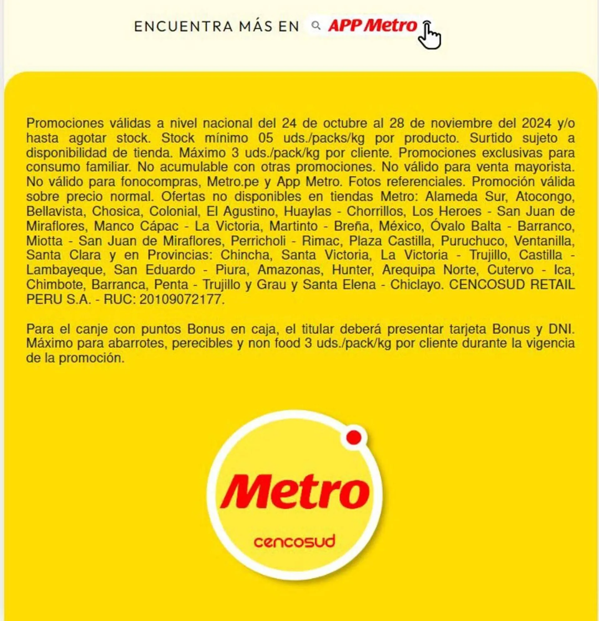 Catalogo de Catálogo Metro 24 de octubre al 28 de noviembre 2024 - Pag 2