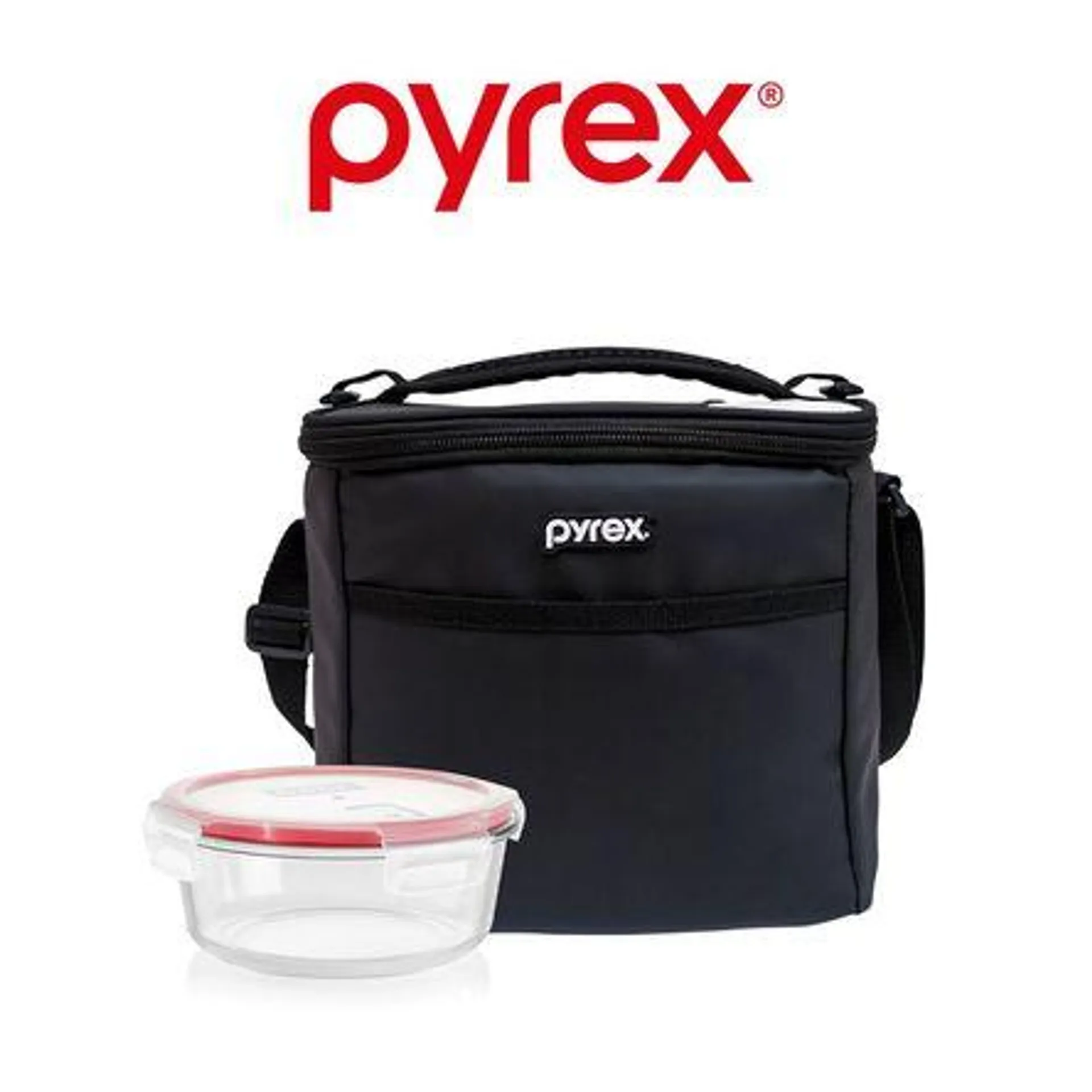 Lonchera Pyrex Tottem Con Refract Negro Matte