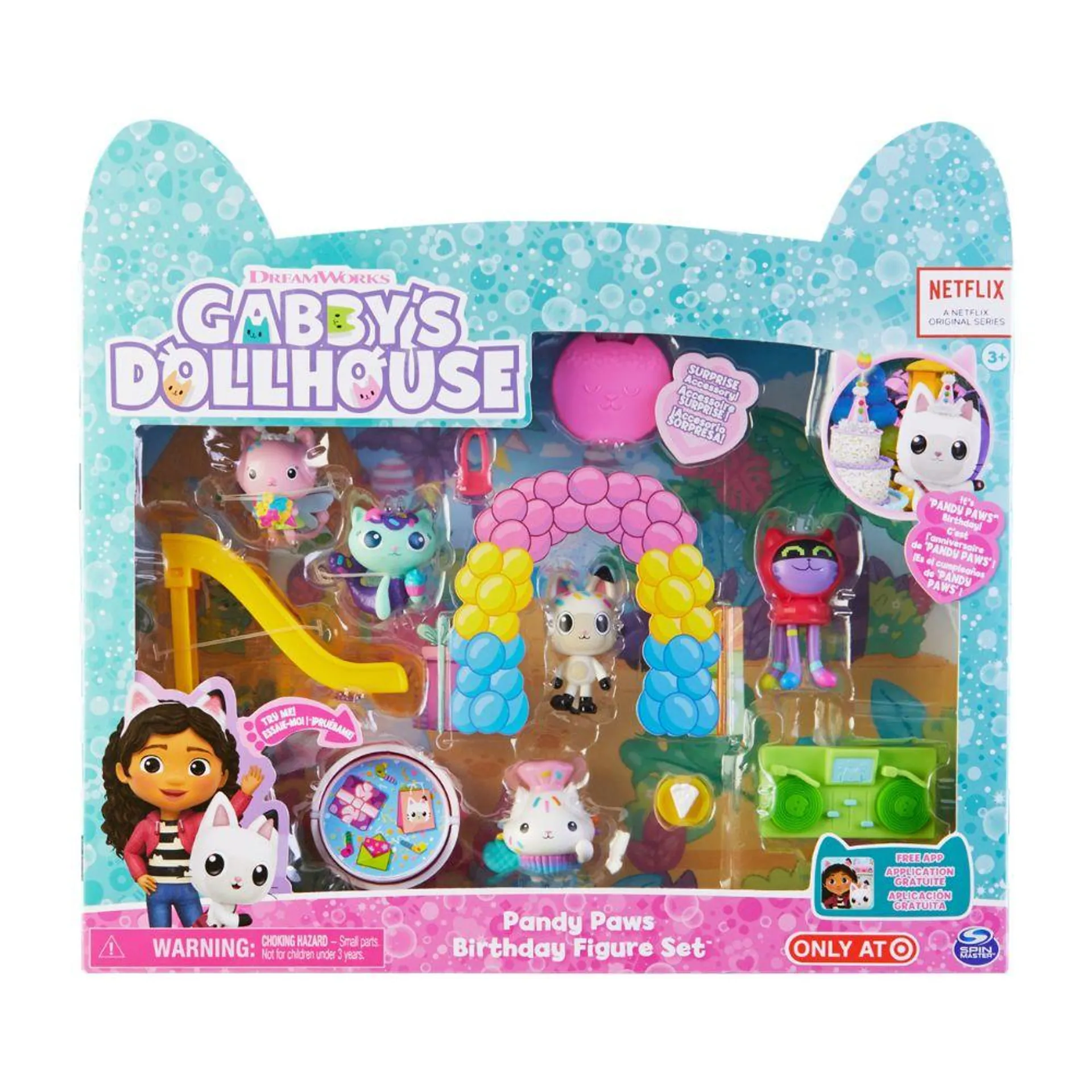 GABBY'S DOLLHOUSE SET DE JUEGO CUMPLEAÑOS