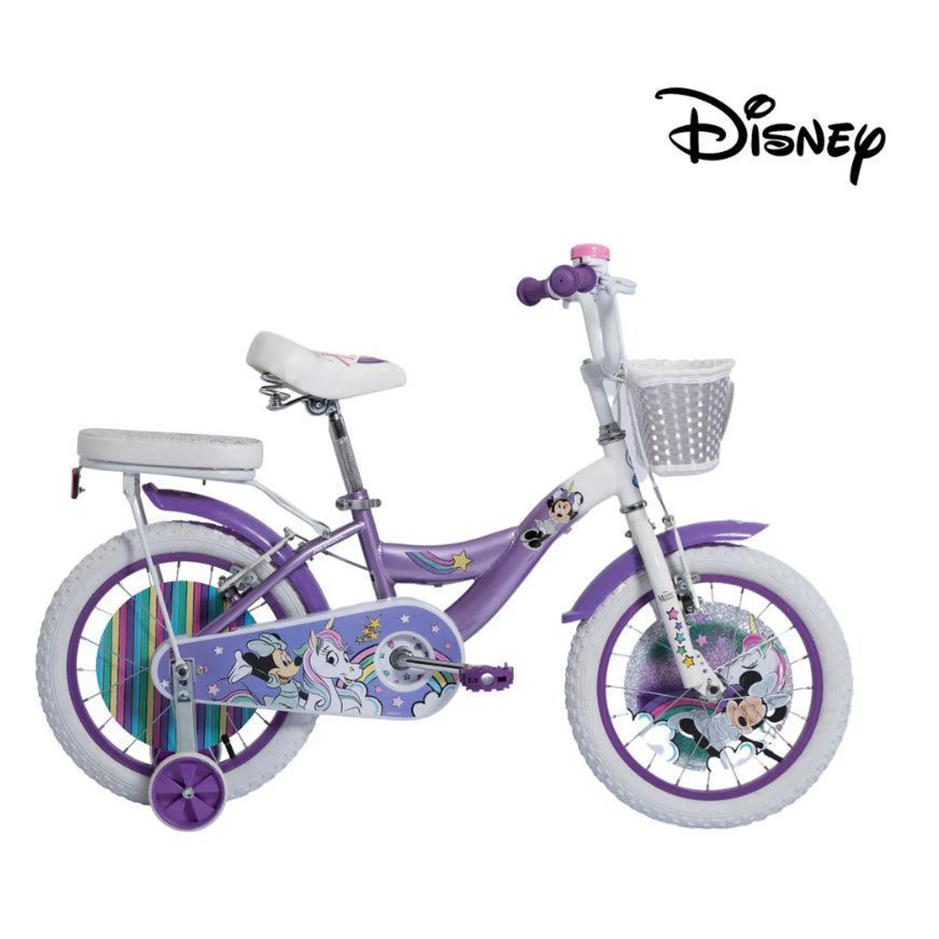 Bicicleta Monark Minnie Unicorn Aro 16'' Lila