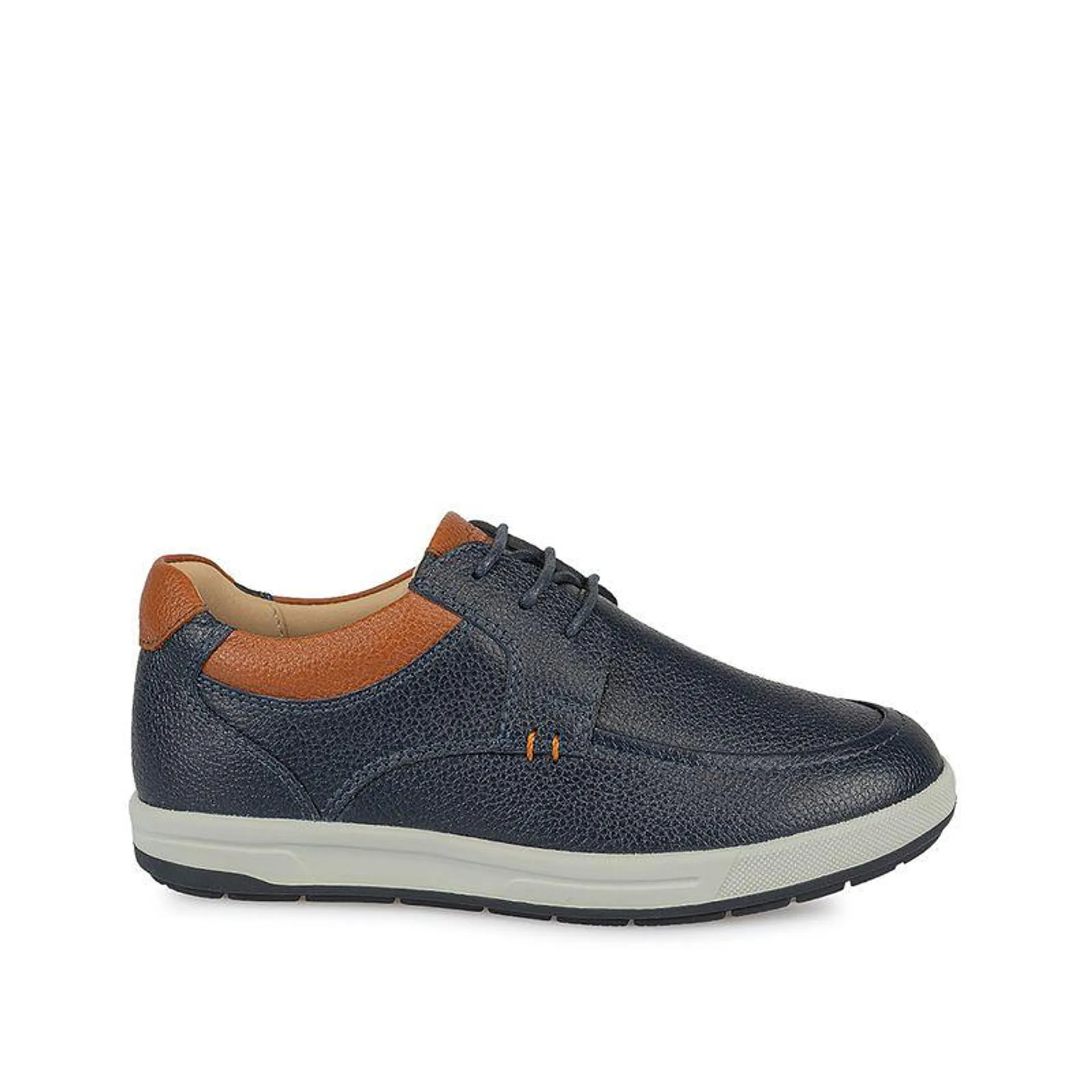 Zapato Derby Casual ANGEL-091 K Azul Rabbit Cuero