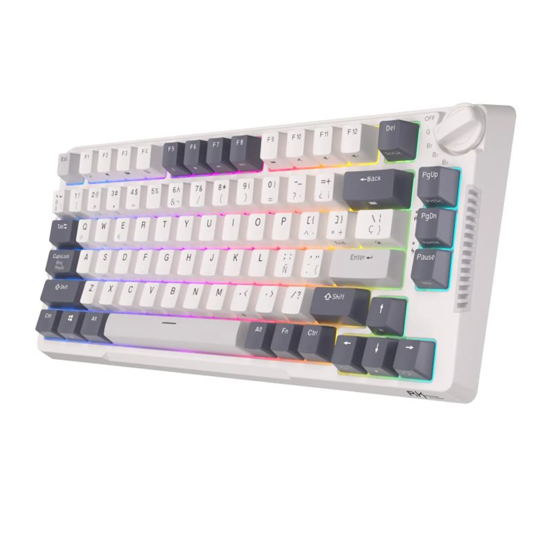 Teclado mecánico RK H81 color blanco