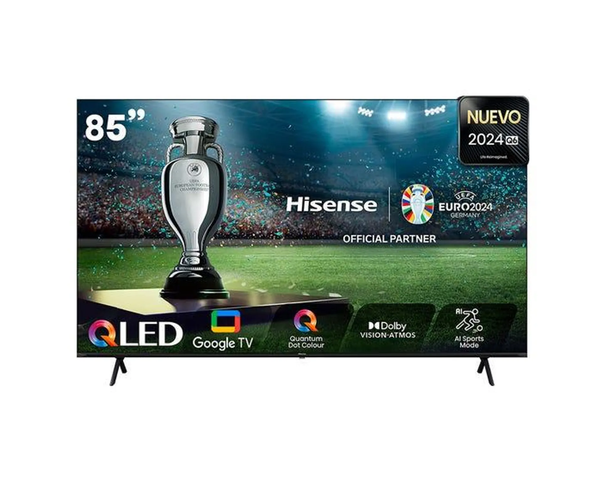 Televisor Hisense Smart TV 85" QLED 4K UHD 85Q6N