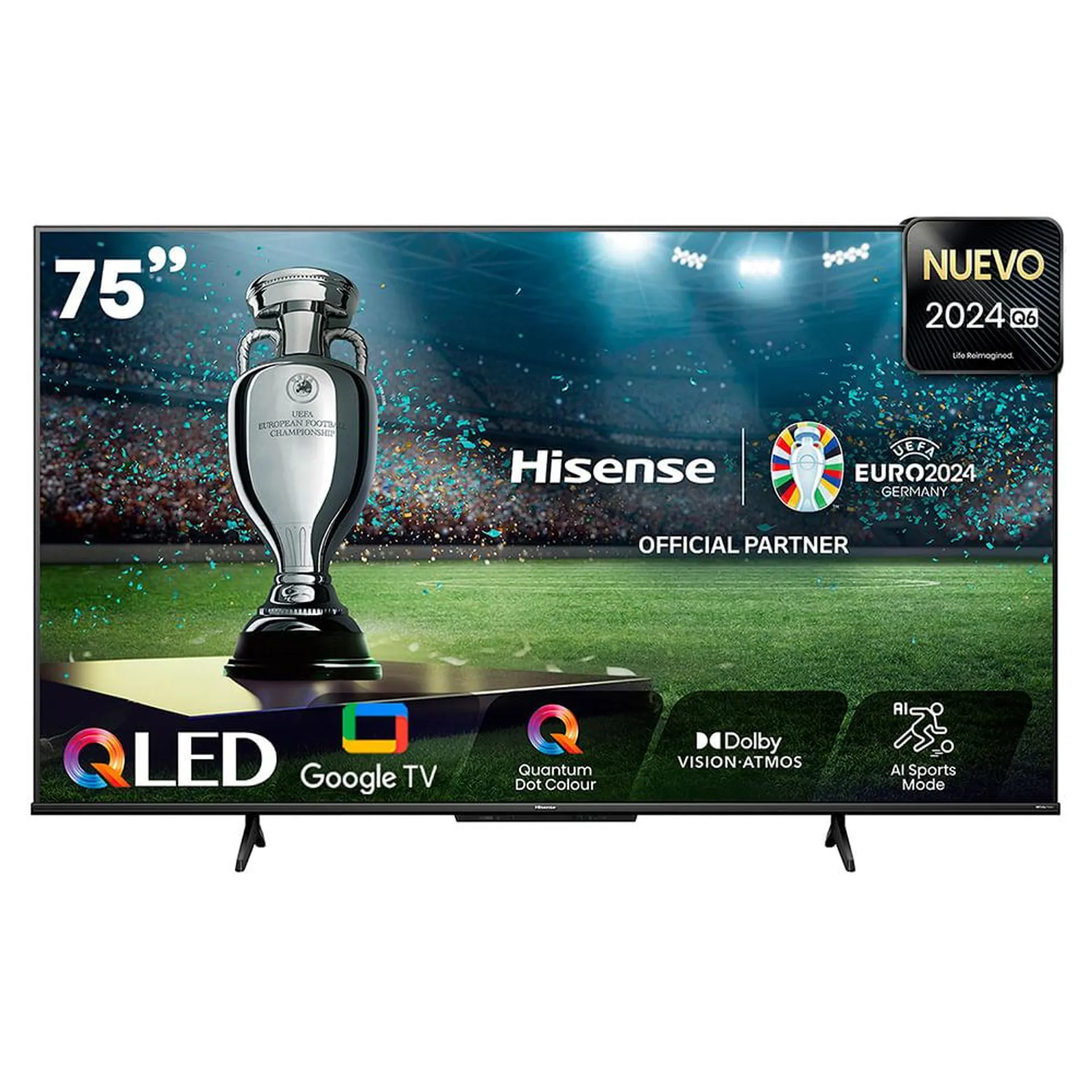 Televisor Hisense Qled Uhd 4K 75" Google