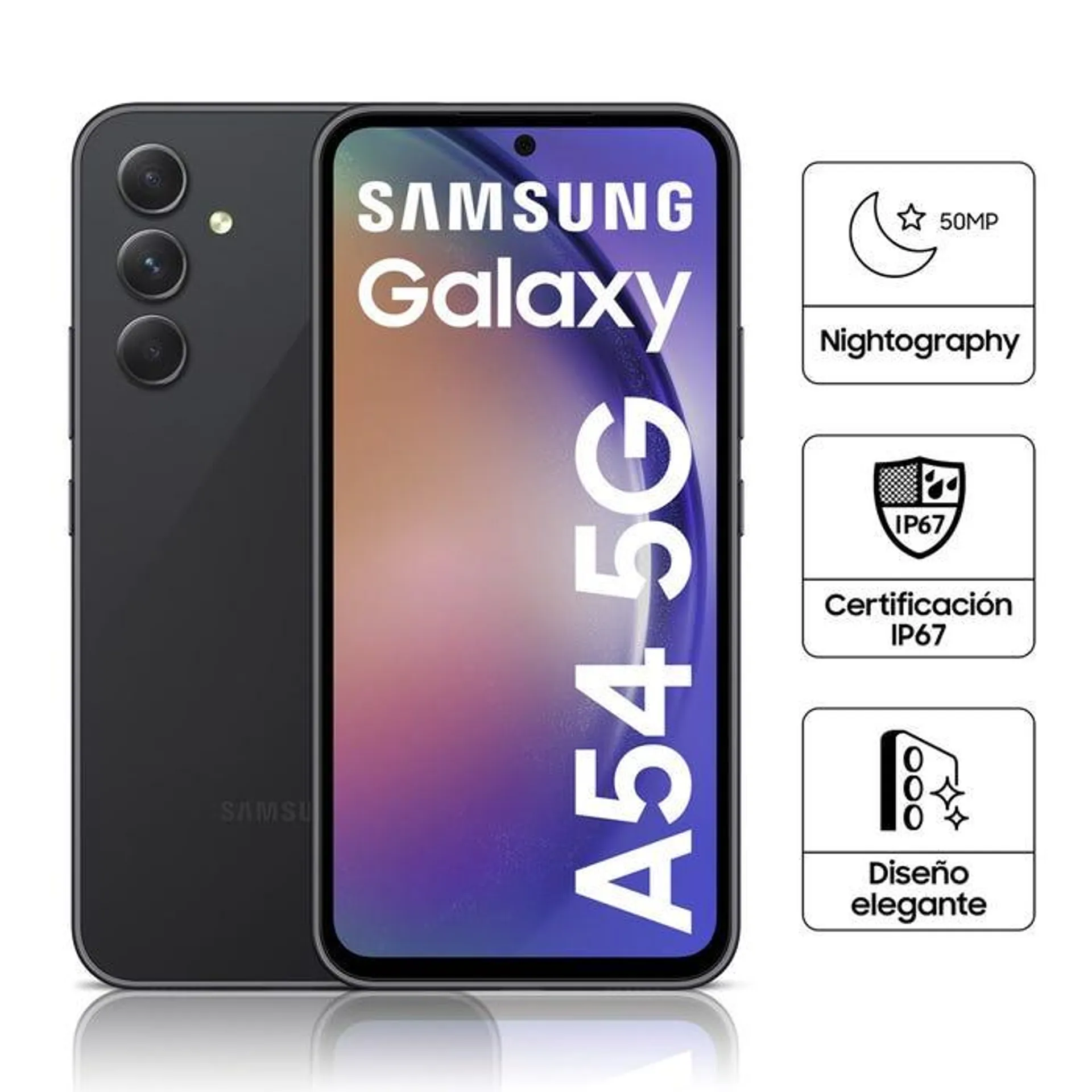 Celular Samsung Galaxy A54 5G 6GB 128GB 6.4" Negro