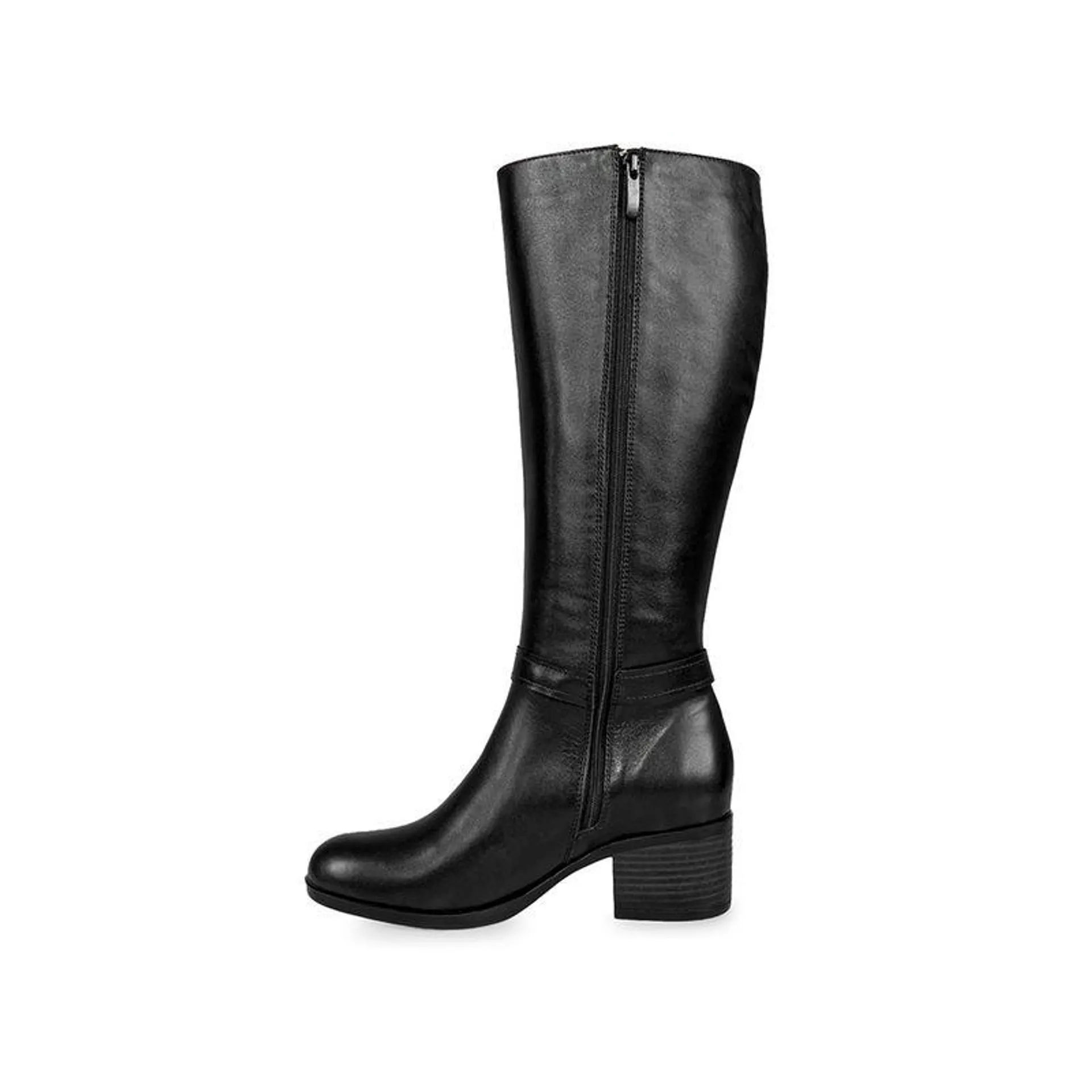 Bota Alta Casual FER-2430 Negro Viale Cuero