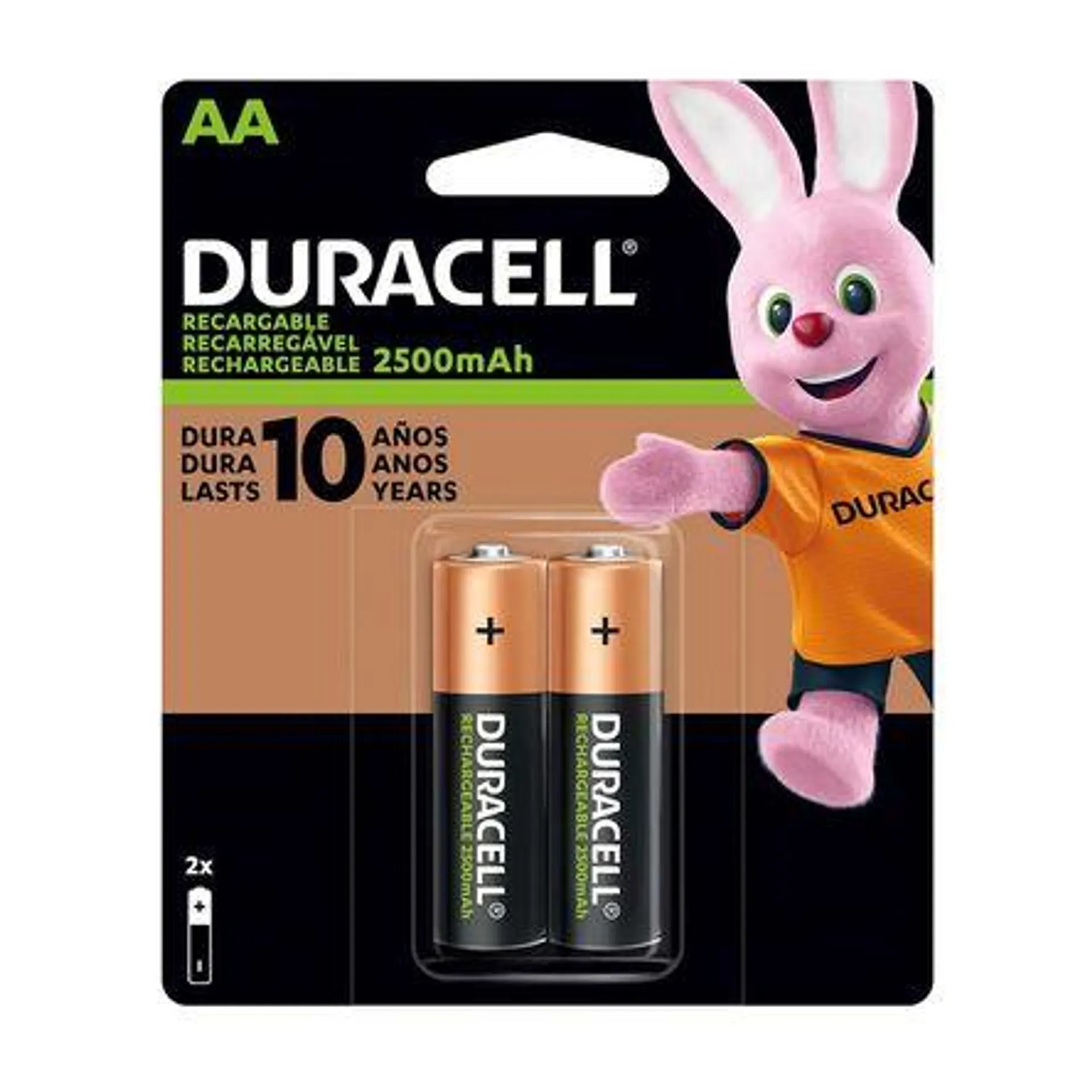 Pila Duracell recargable AAx2u