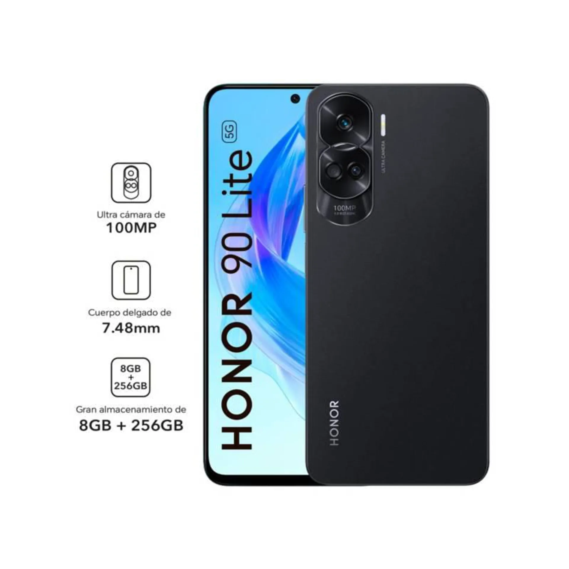 HONOR 90 Lite 8+256GB negro