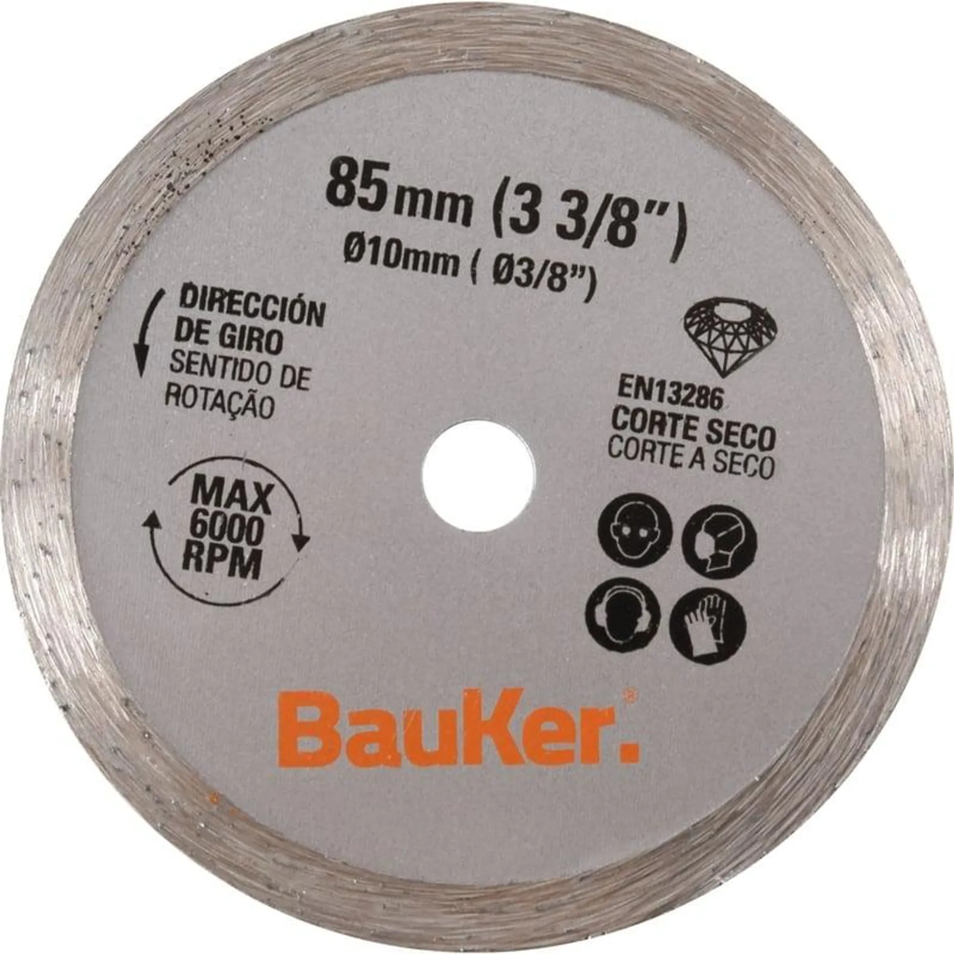 Disco de Corte Concreto 3 3/8" Bauker