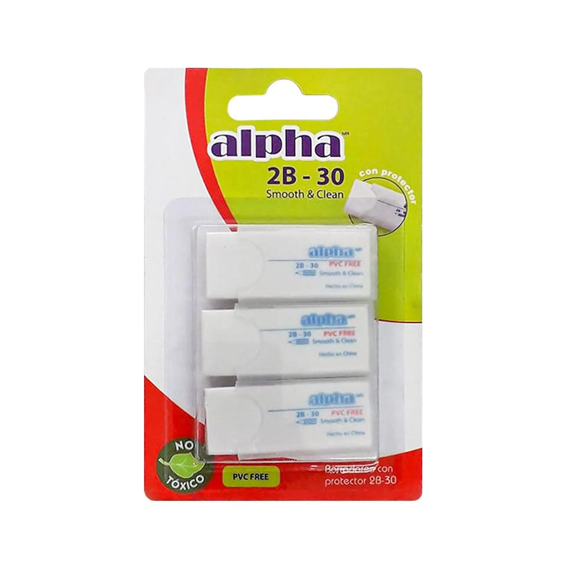 Borrador Alpha Blanco Chico C/Protec Blis (X3)