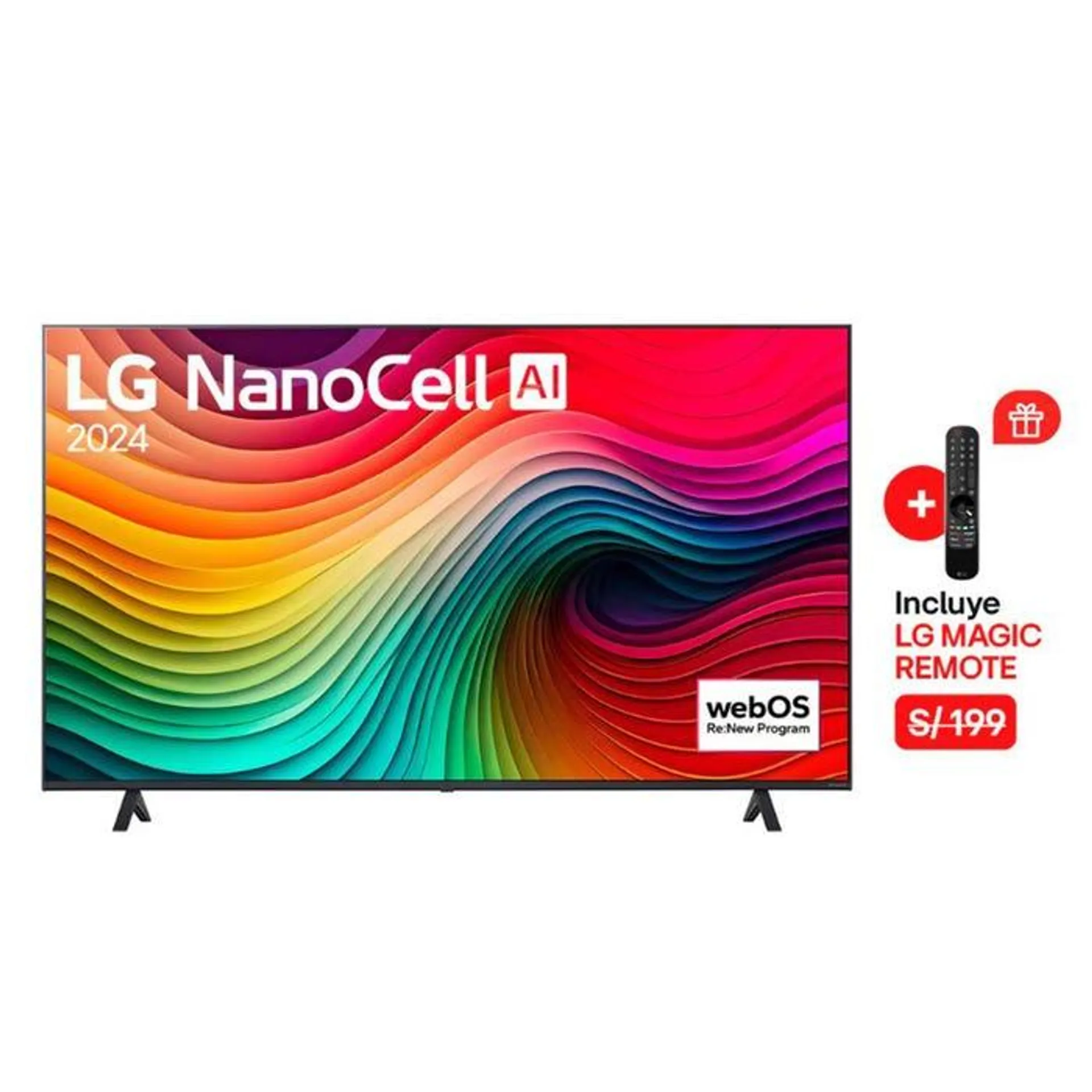 TV LG 55" Nanocell 4K ThinQ AI WebOS 65NANO80TSA