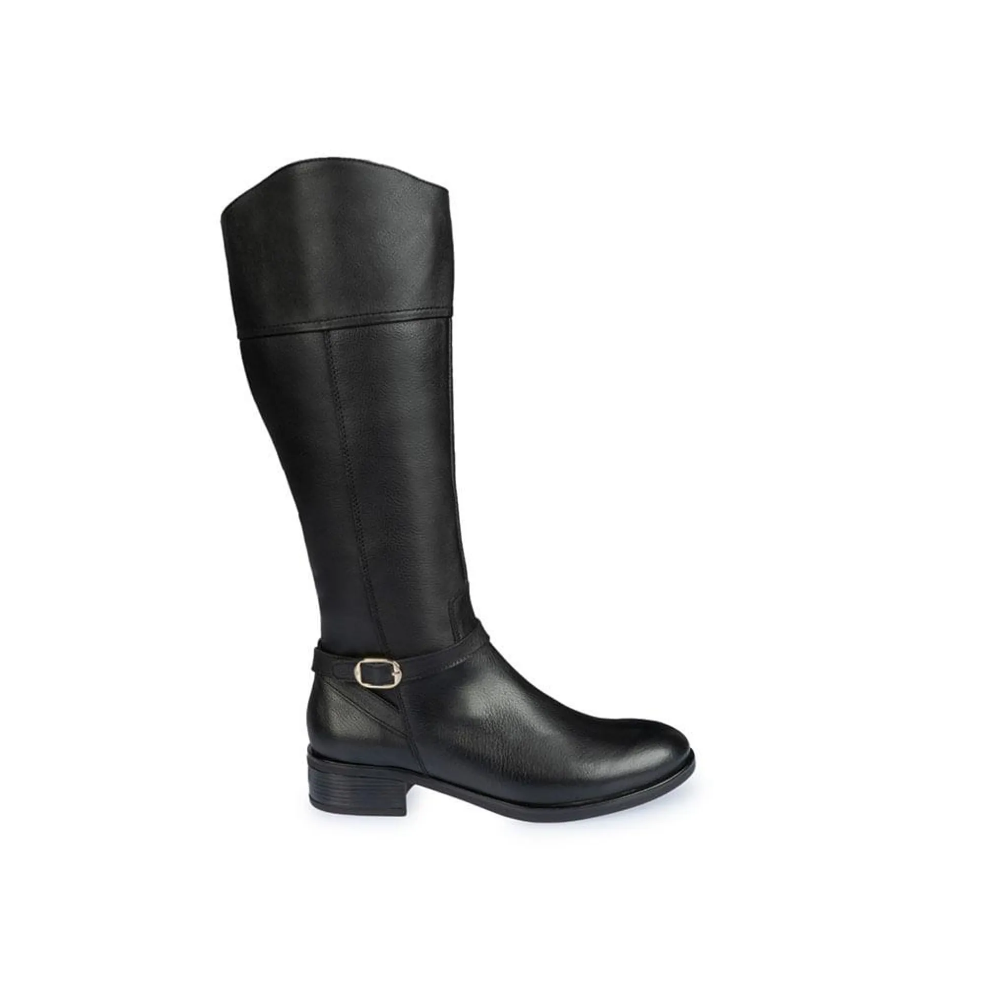 Bota Alta Casual FER-2302 Negro Viale Cuero