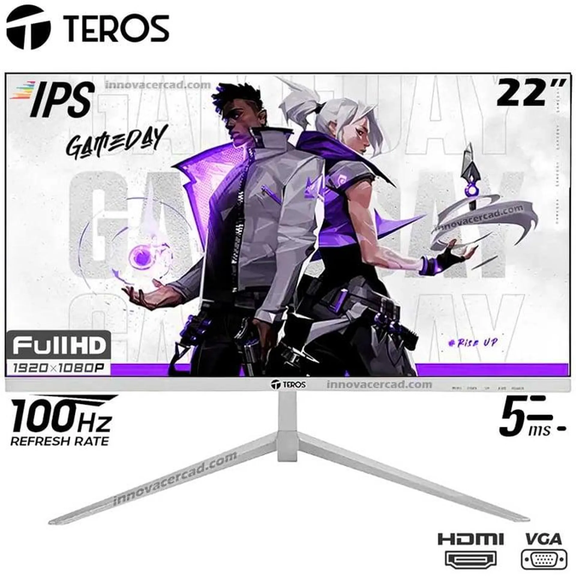 Monitor Teros TE-2124S 22 IPS 1920x1080 Full HD HDMI VGA