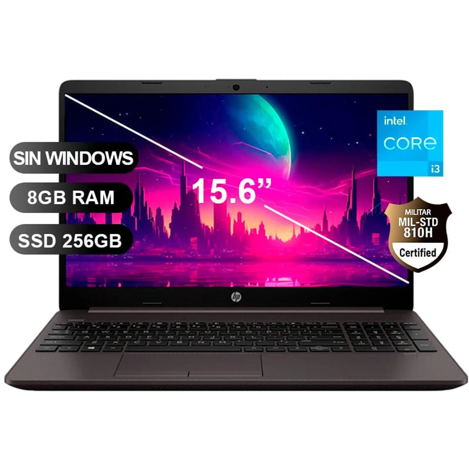 Laptop HP 250 G9 I3-1215U 8GB RAM, 256GB SSD, 15.6, SIN WINDOWS (9P7L0AT)