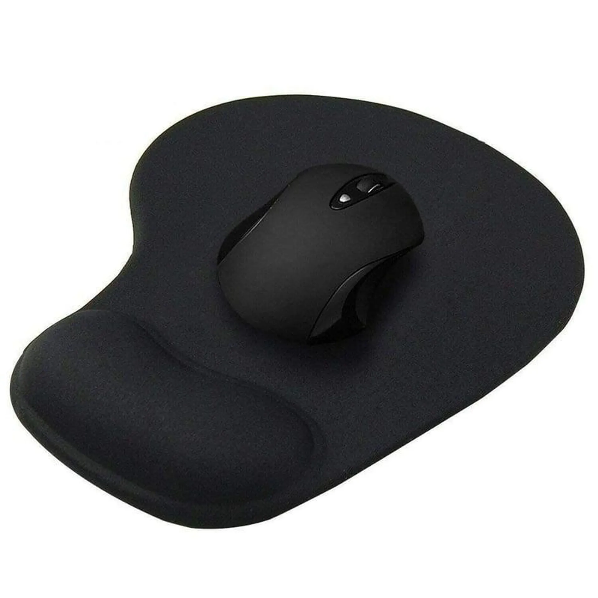 MOUSE PAD ERGONOMICO CON DESCANSADOR EN GEL NEGRO