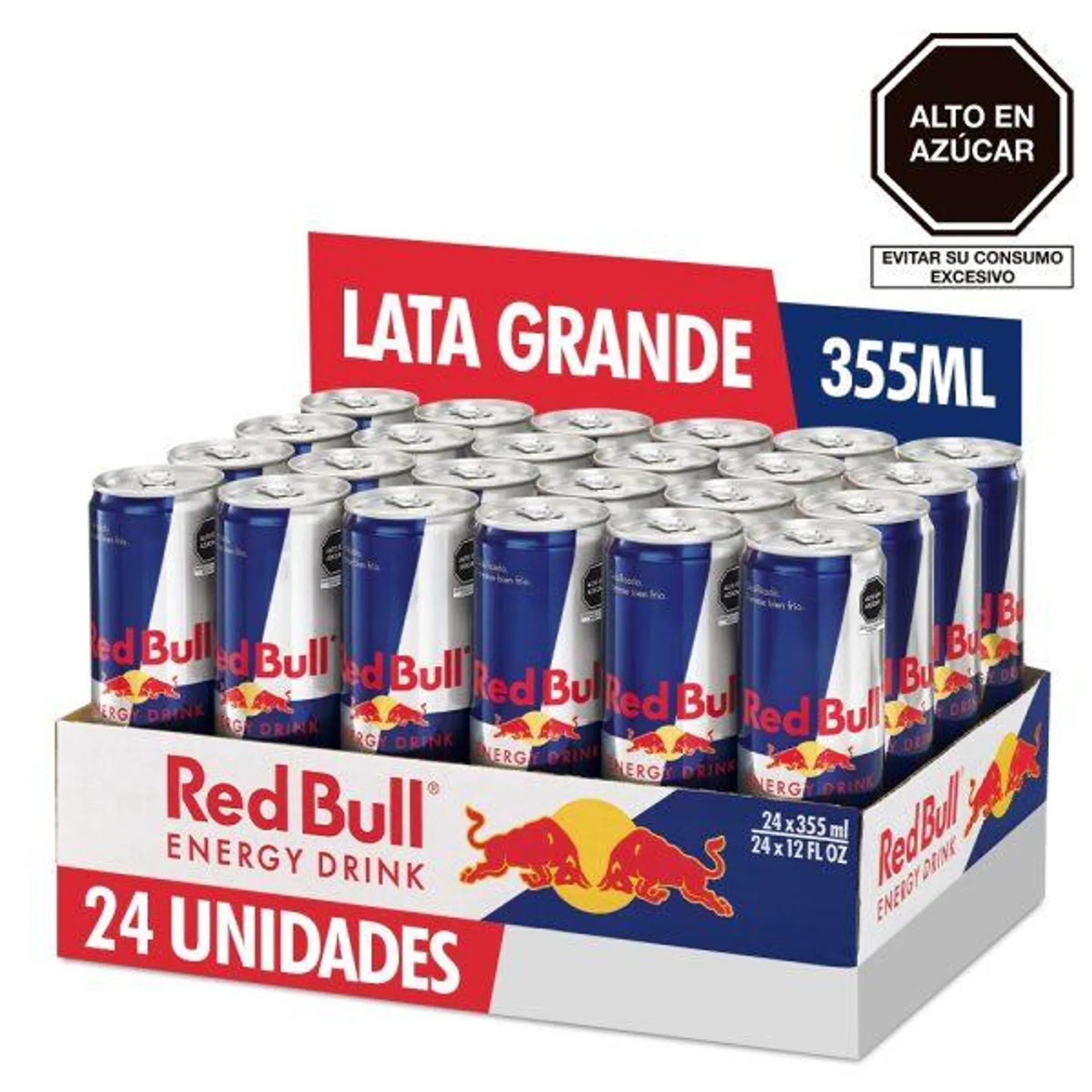 Bebida Energizante Red Bull Regular caja x 24 unds x 355ml