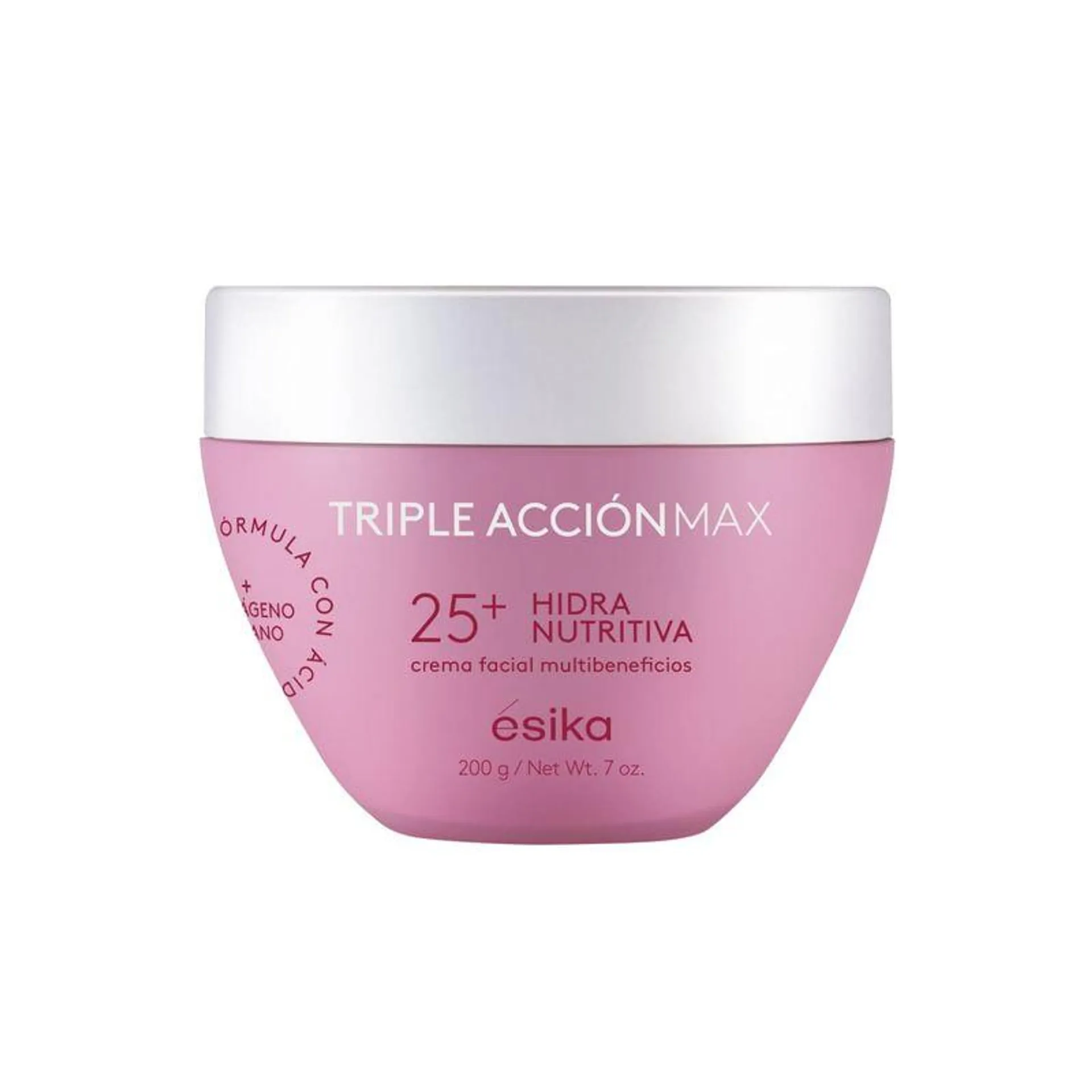 Crema Facial XL Hidra Nutritiva 25+ Triple Acción Max, 200 g