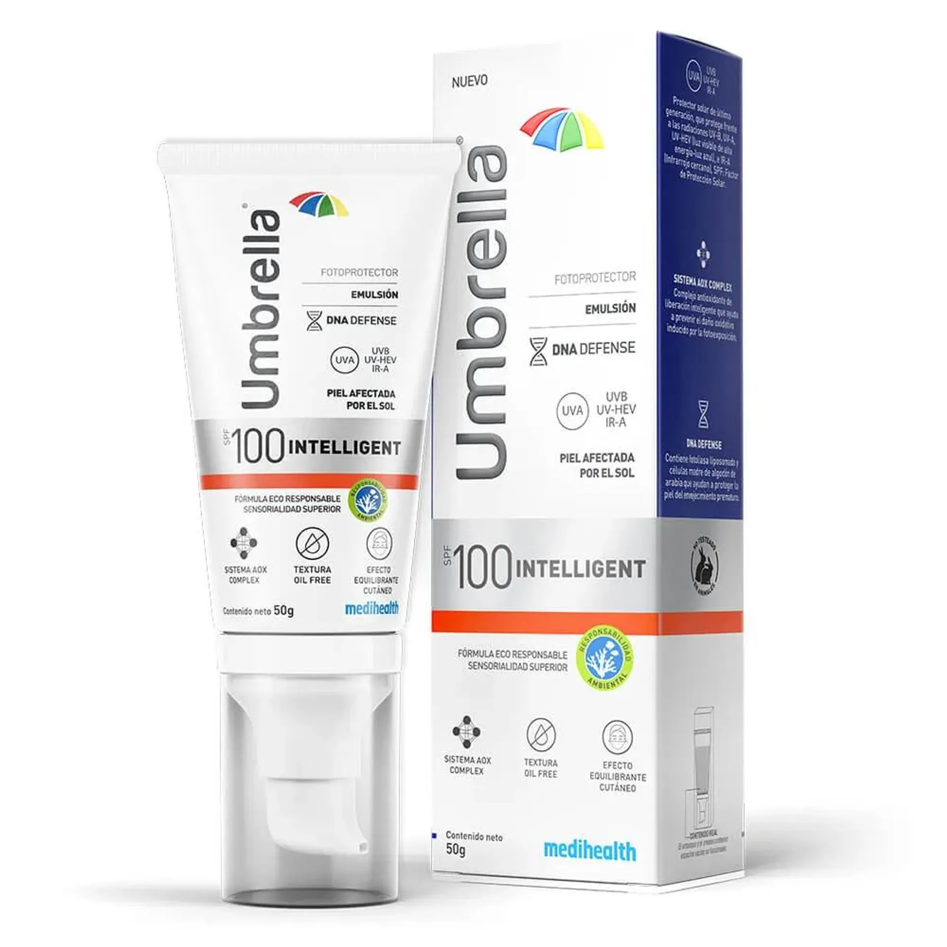 Umbrella Intelligent SPF100 Protector Solar en Emulsión x 50 g