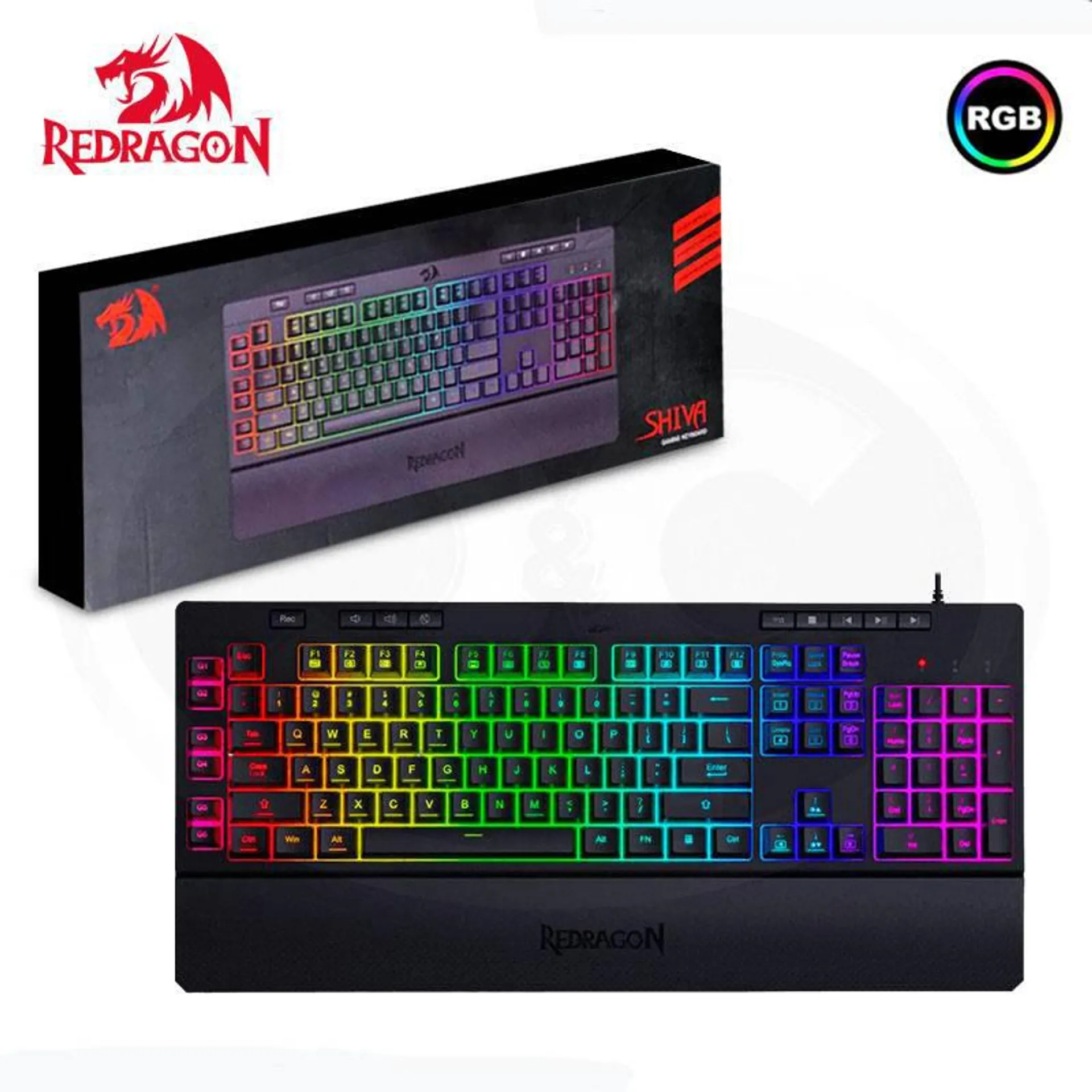 SHIVA K512RGB-SP Teclado Semi Mecánico Gamer Redragon