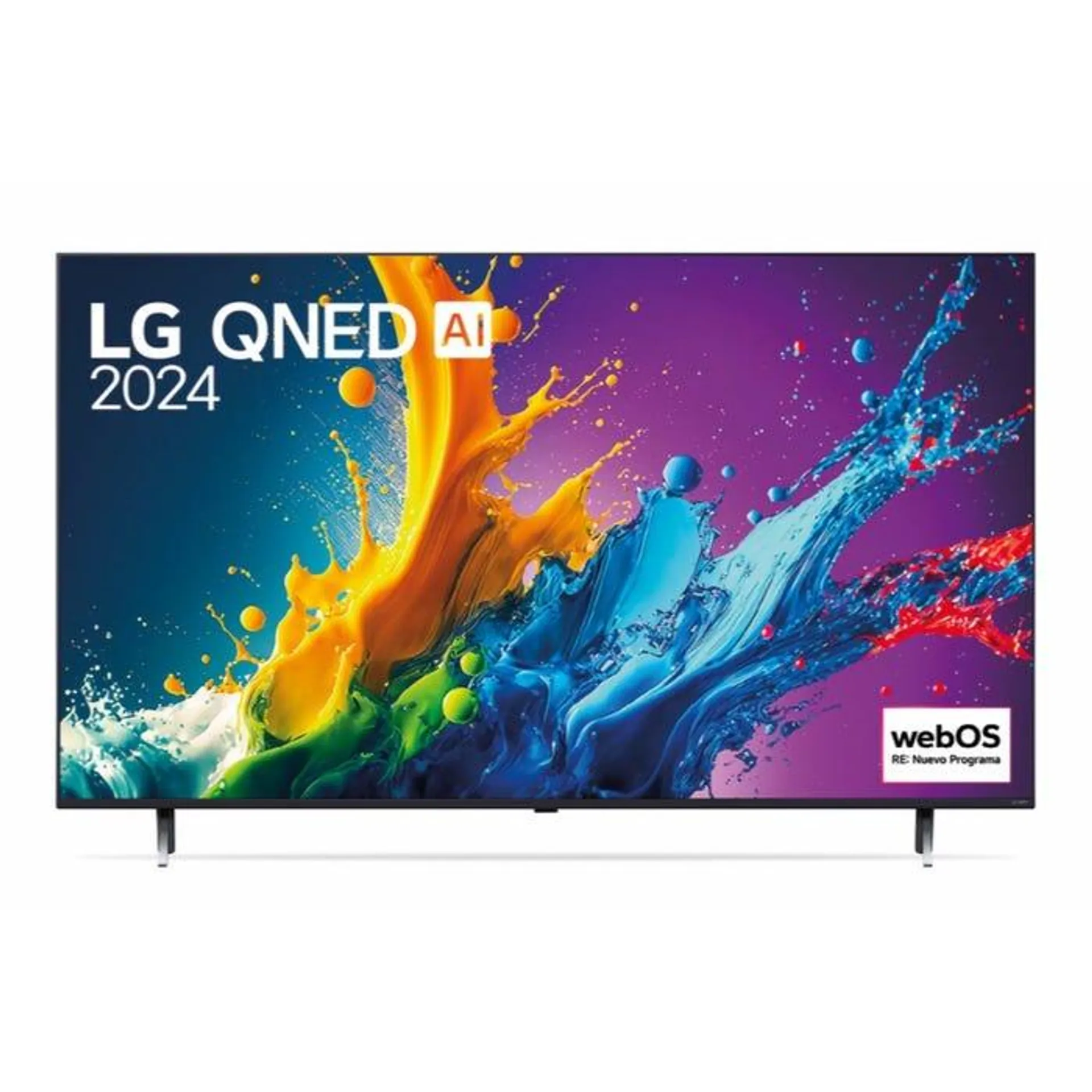 TV LG 65" QNED 4K UHD ThinQ AI WebOS 24 65QNED80TSAZ 2024