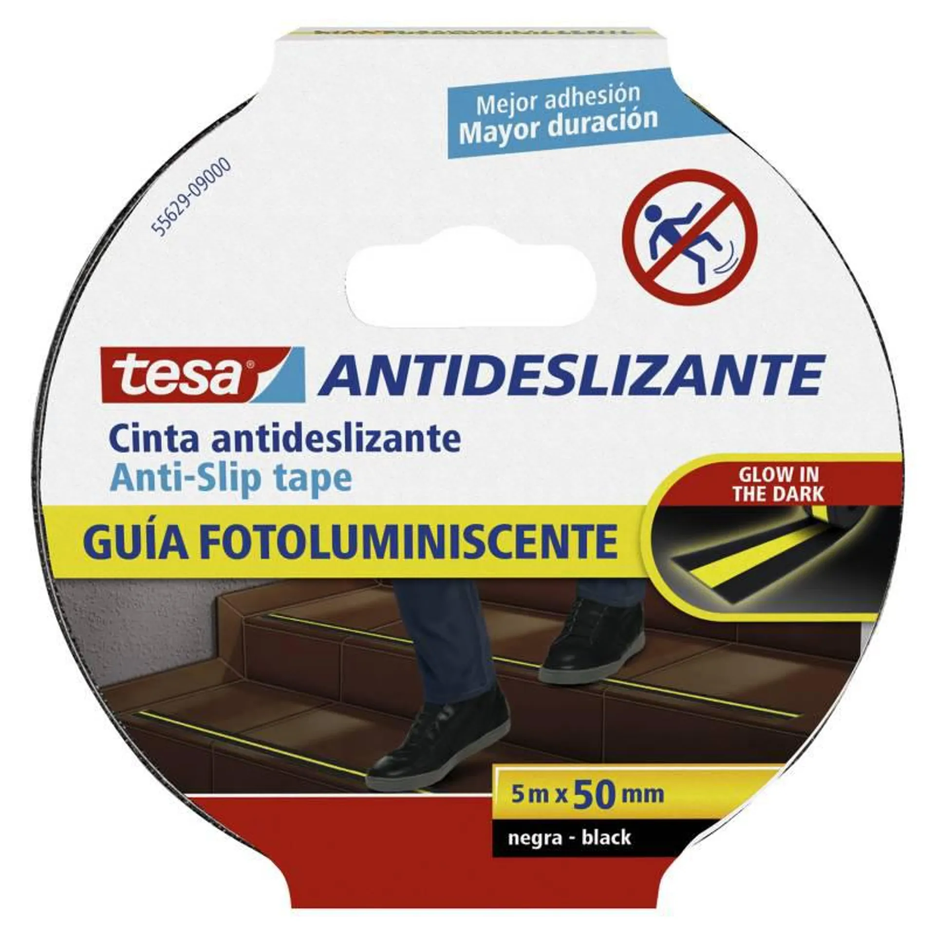 Cinta Antideslizante Fotoluminiscente TESA 50 mm. x 5 m.