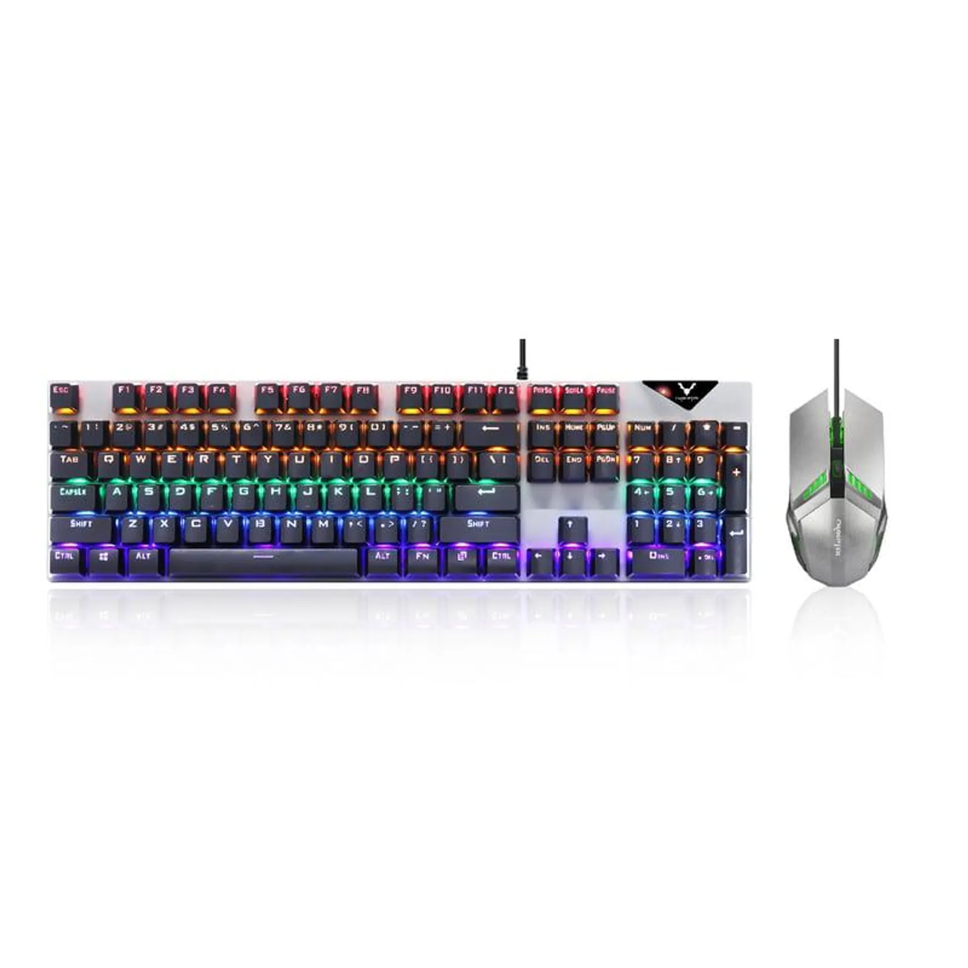 Wesdar - Combo Gaming Mouse + Teclado Mecánico con luces RGB