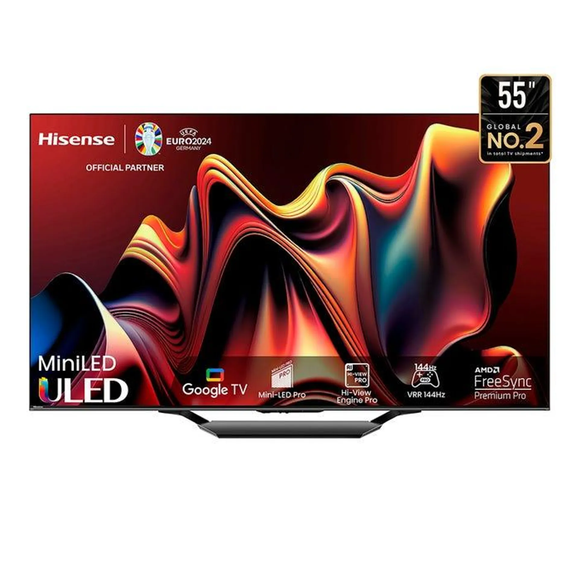 TV Hisense 55" QLED 4K UHD Google TV 55U7N