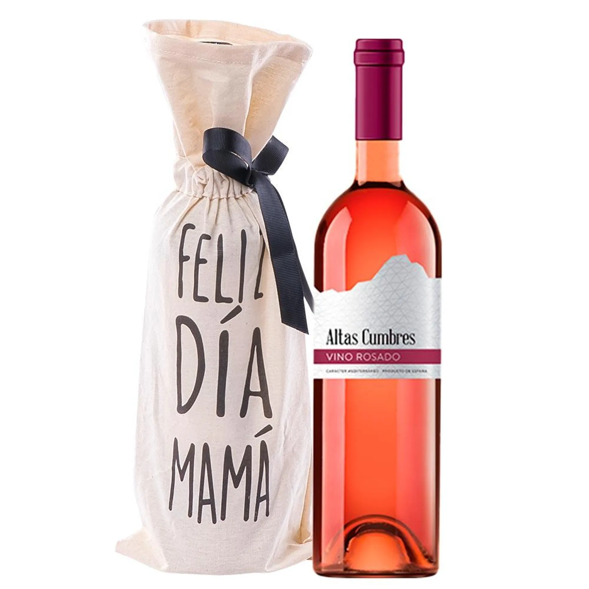 Vino Altas Cumbres Rosado Feliz Día Mamá