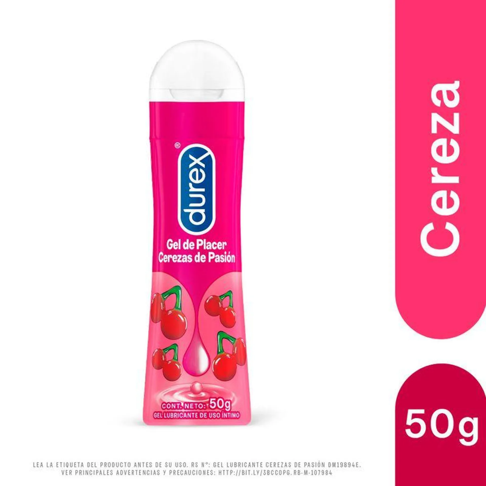 Durex Lubricante Cereza - Frasco 50 ml