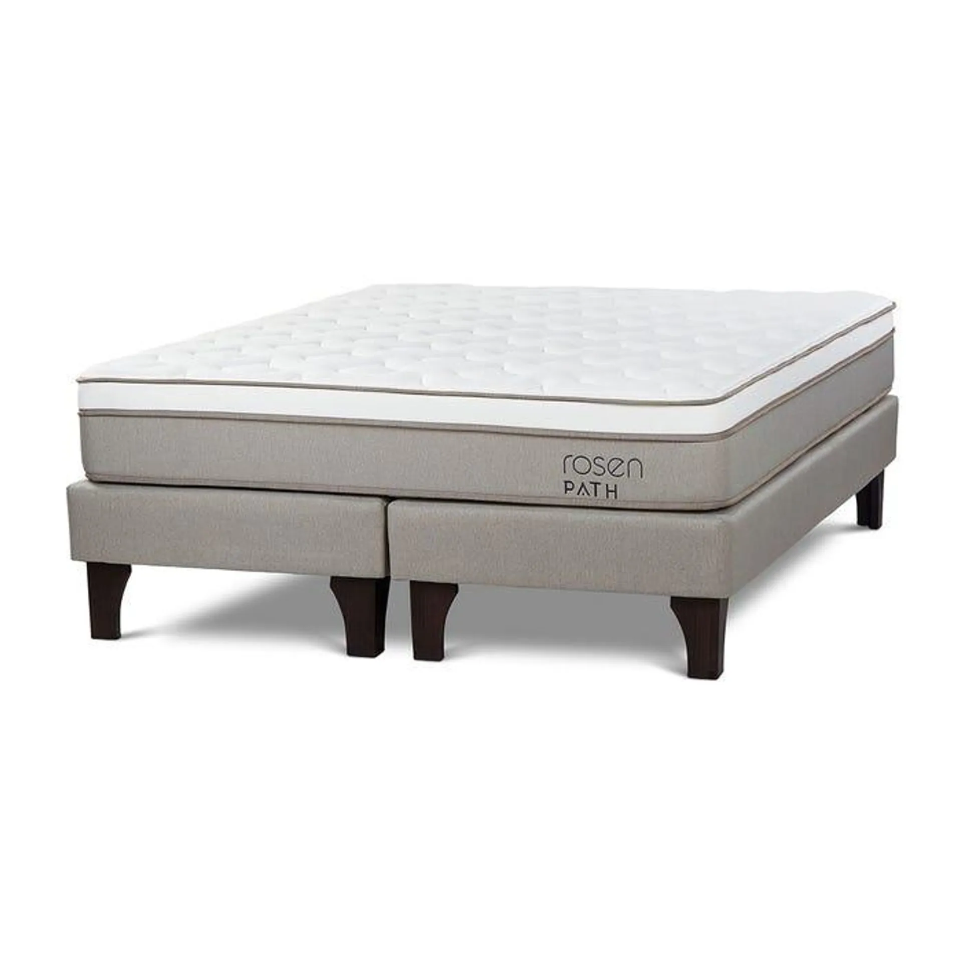 Cama Europea Path Niebla King 200 x 200 cm