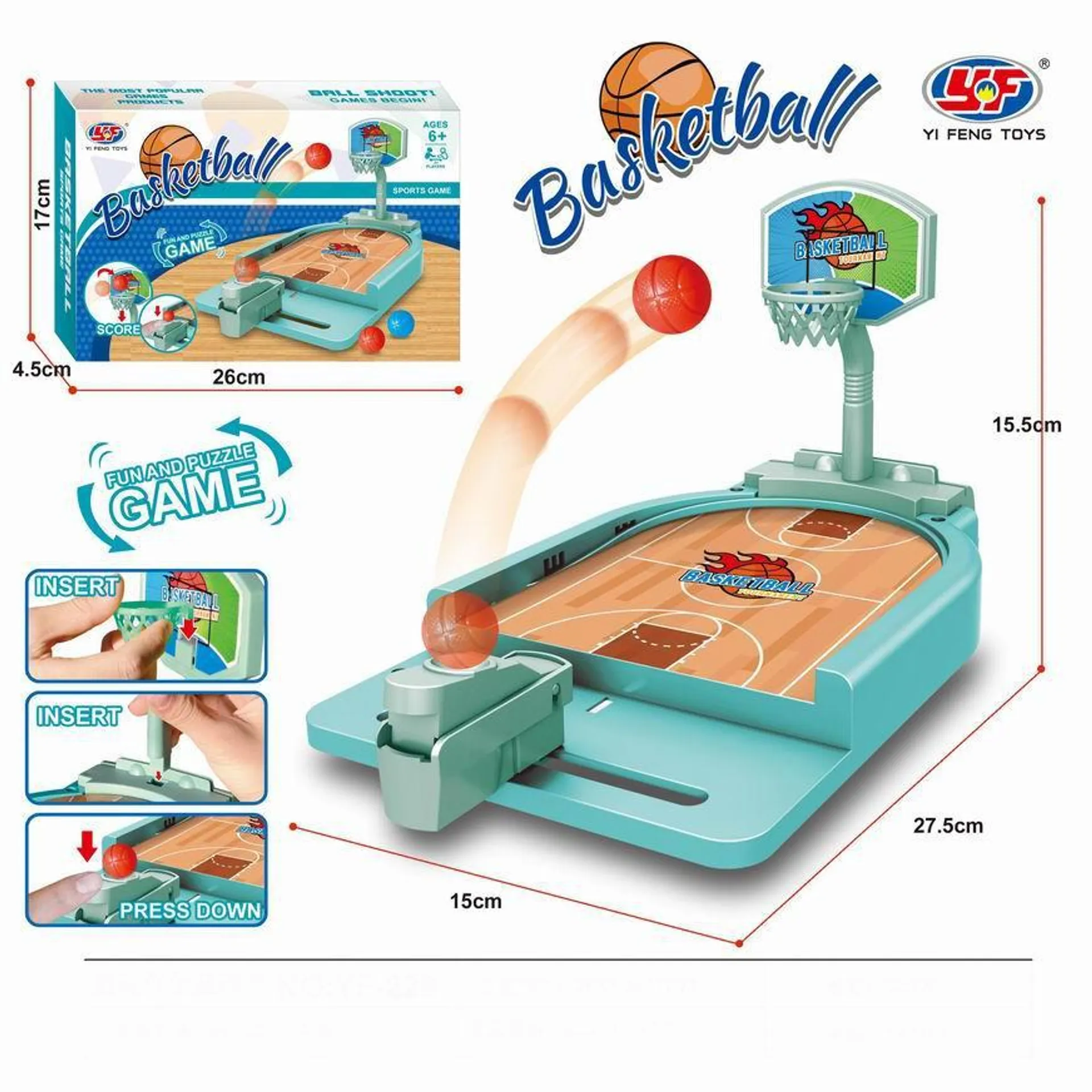 Juego De Mesa Basketball Catapulta De Mesa