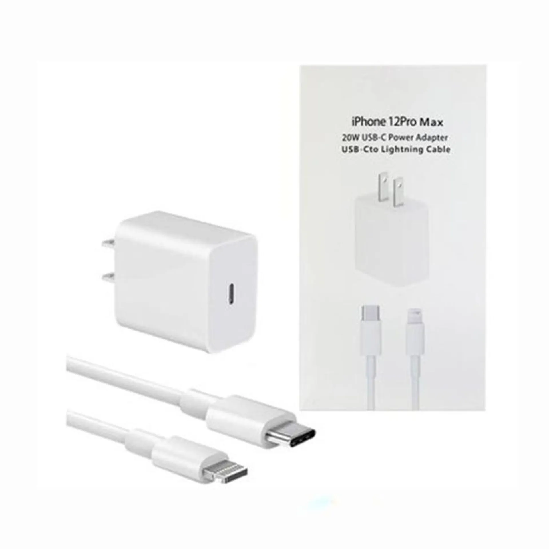 Cargador Compatible Para Iphone 20W - Blanco