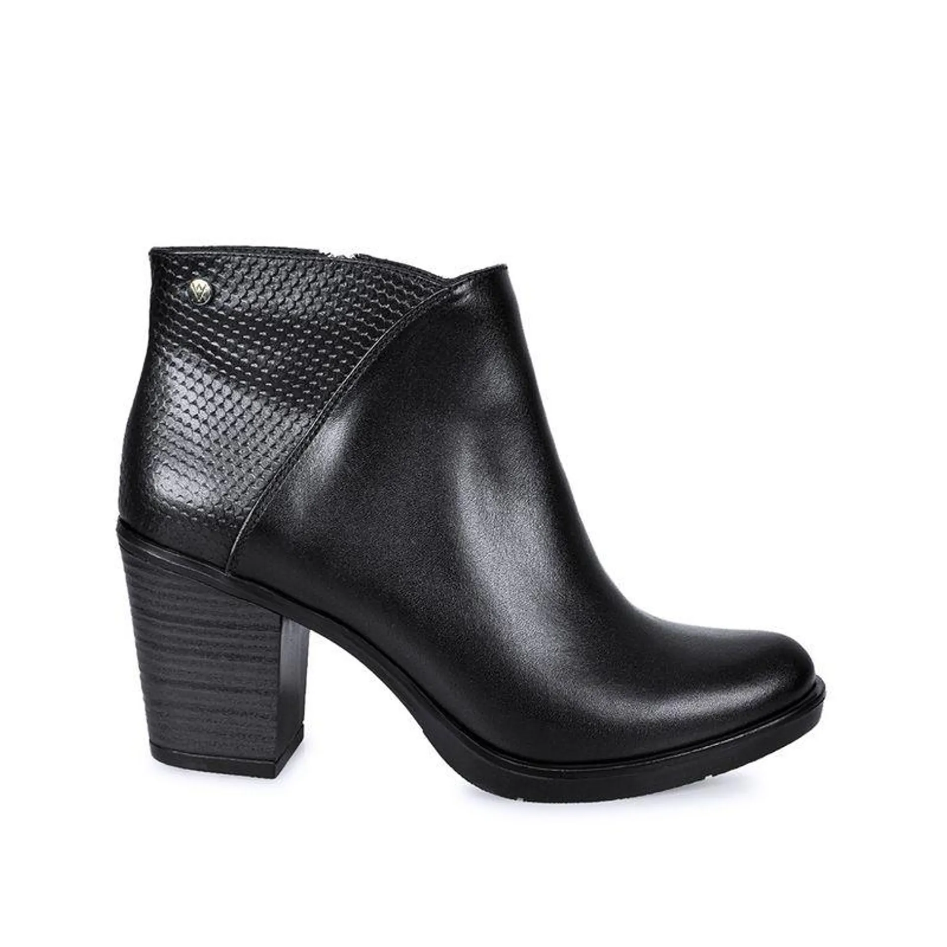 Botin Casual FER-2402 Negro Viale Cuero