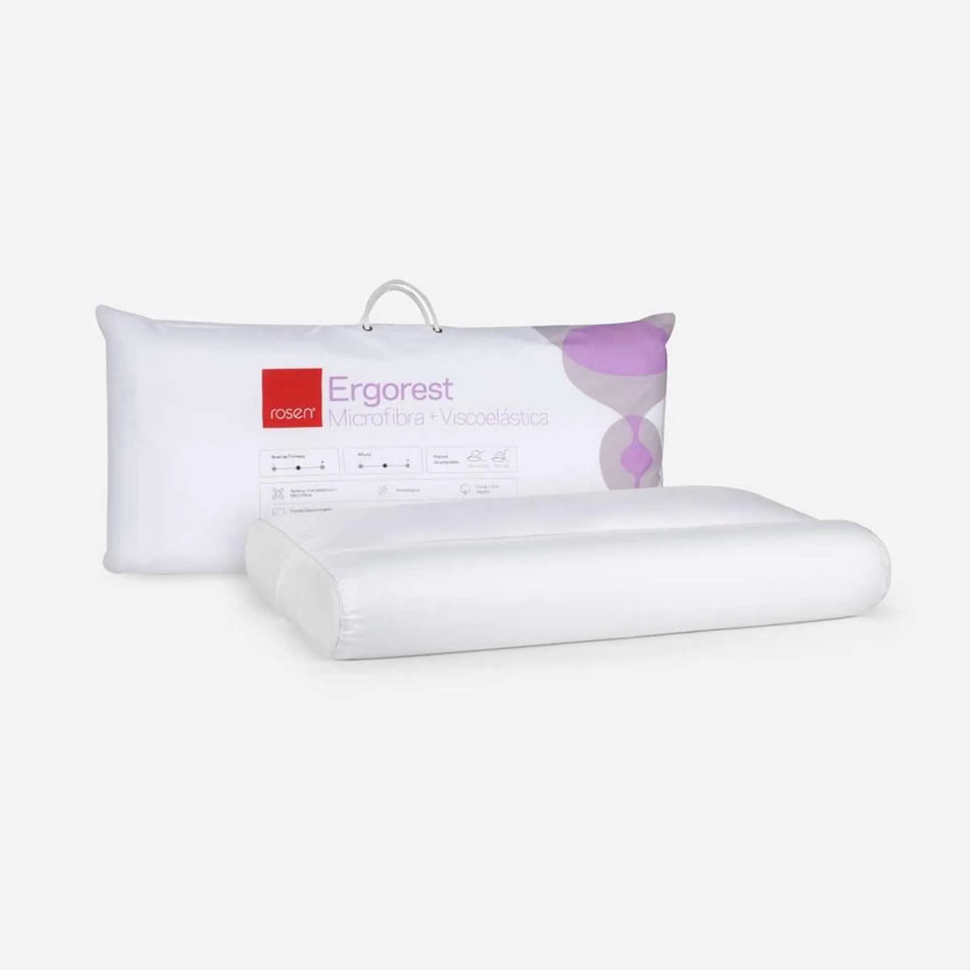 Almohada Viscoelástica Microfibra Ergorest