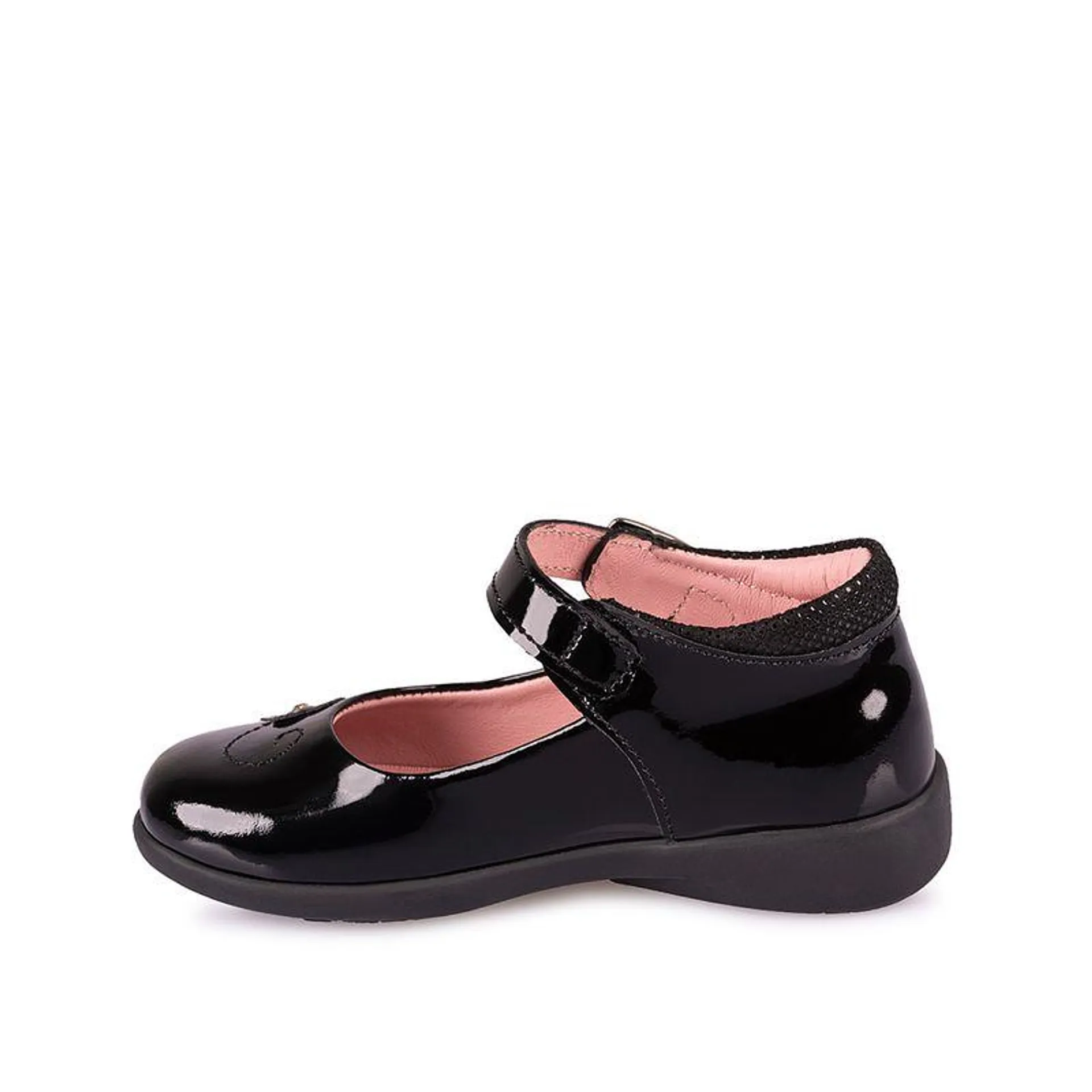 Zapato Maryjane Vestir JEFERS-017 Negro Rabbit Cuero