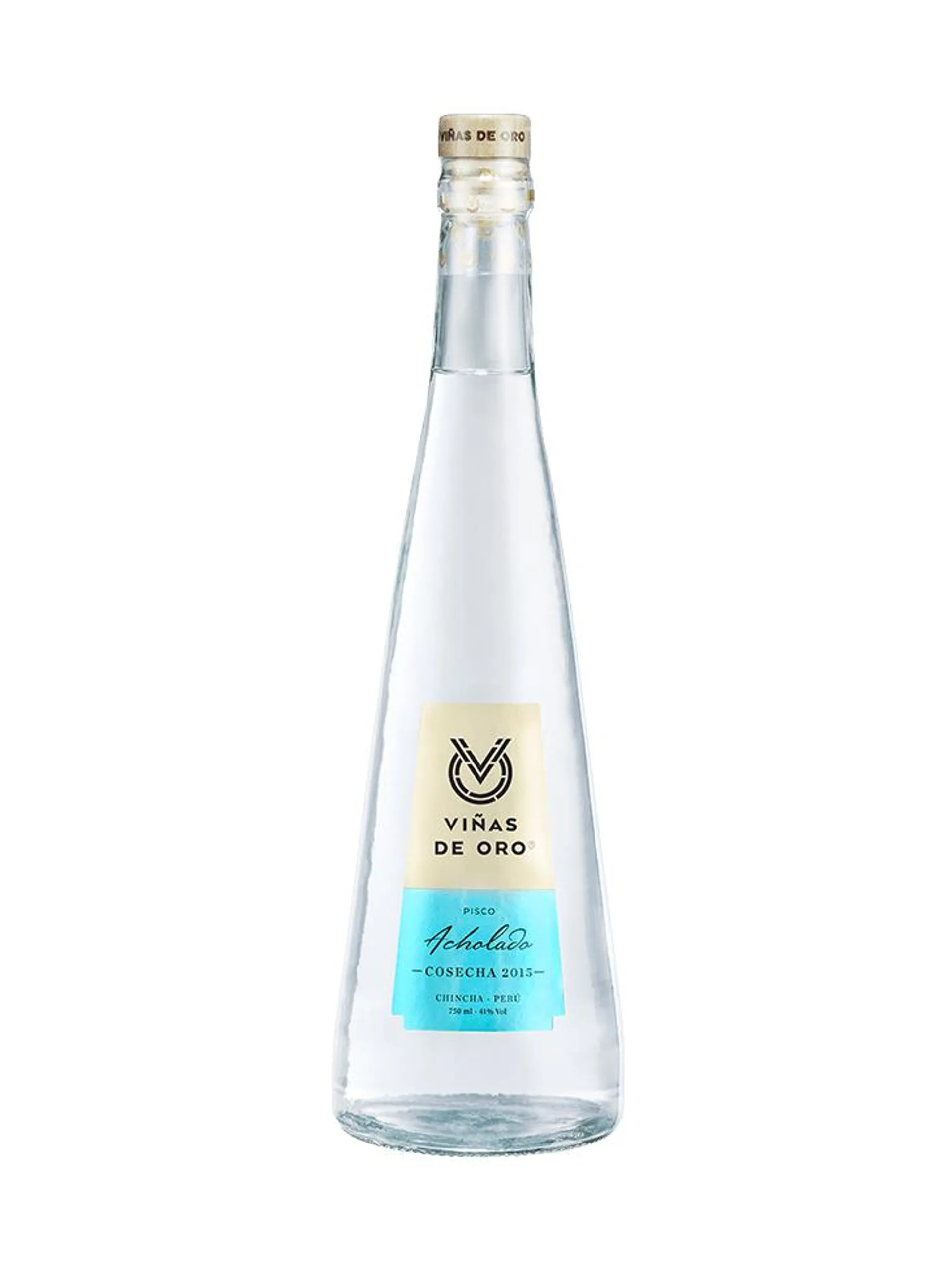 PISCO VIÑAS DE ORO PURO ACHOLADO 750ML