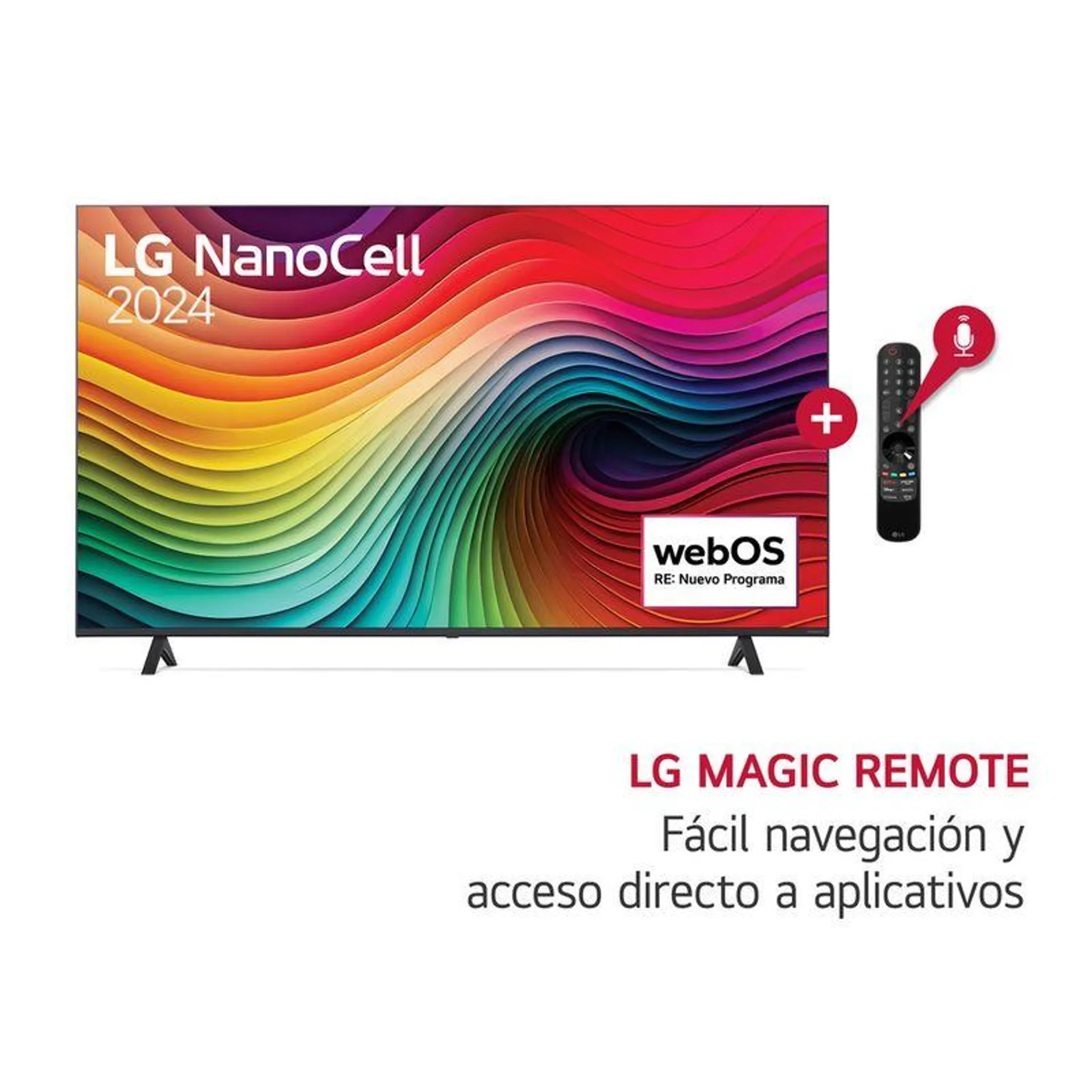 Televisor LG Nanocell Tv 65" 4K Thinq Ai 65Nano80 (2024)