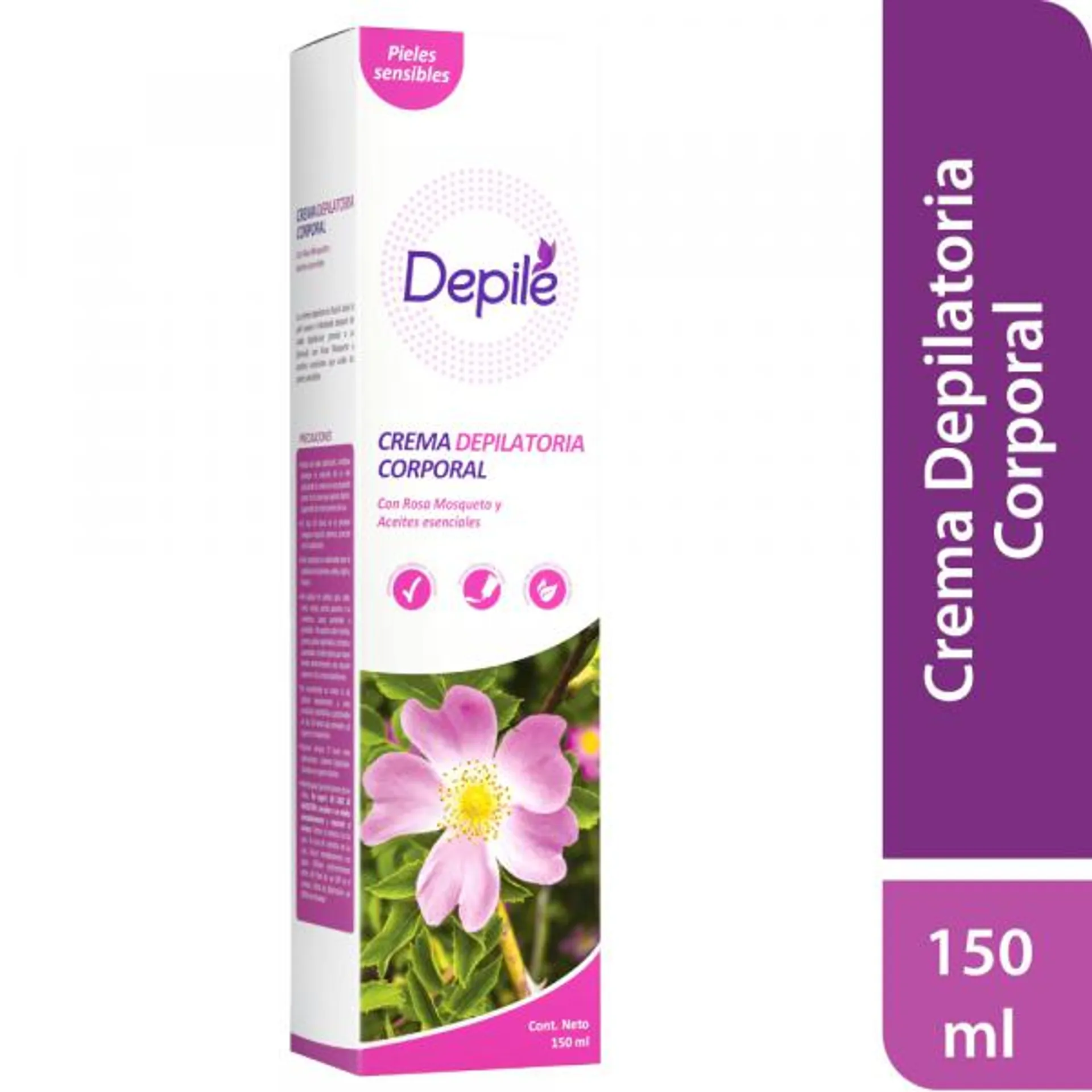 Crema Corporal Rosa Mosqueta DEPILE Tubo 150ml