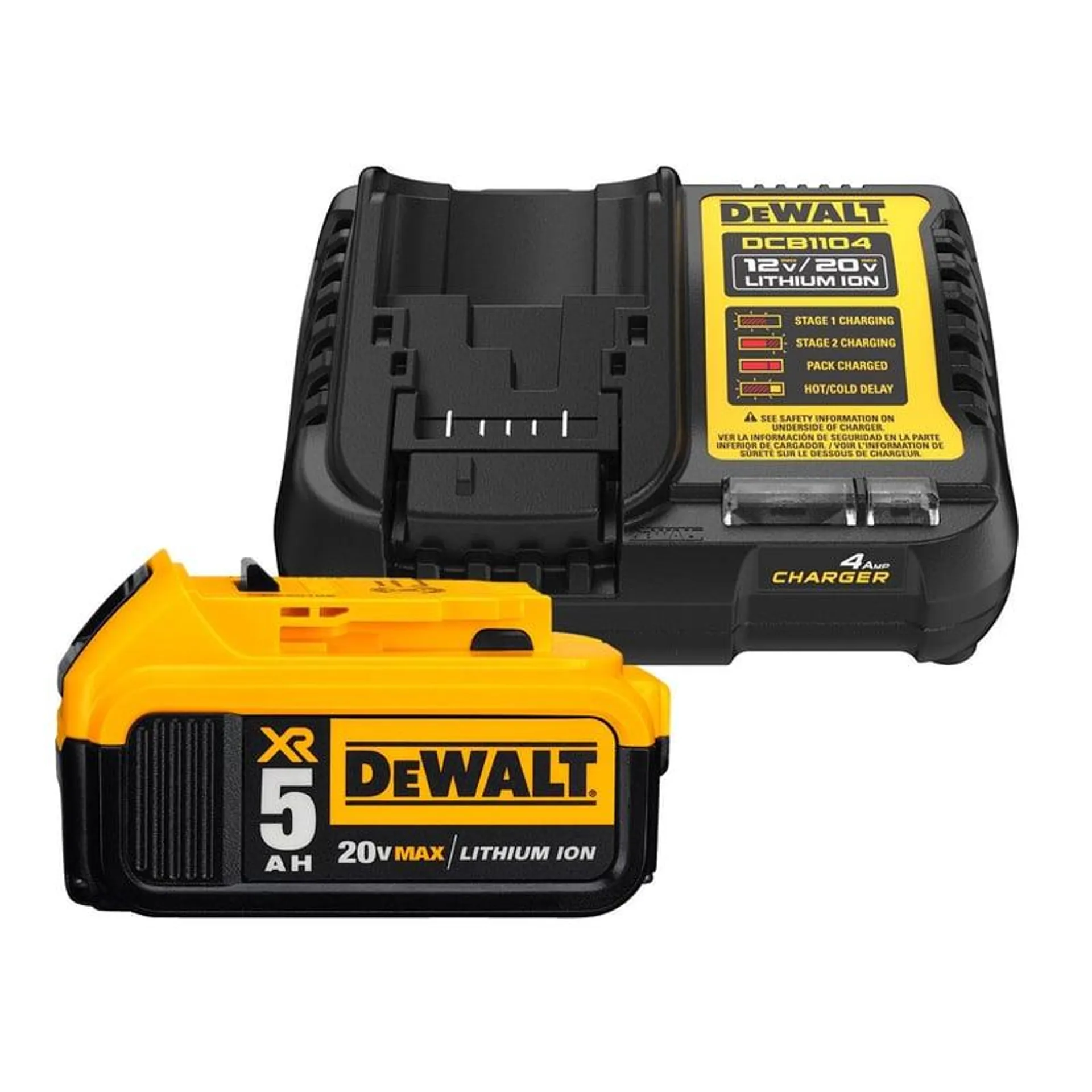 Starter Kit Batería 5.0 Ah + Cargador 12V/20V Dewalt DCB205-K3